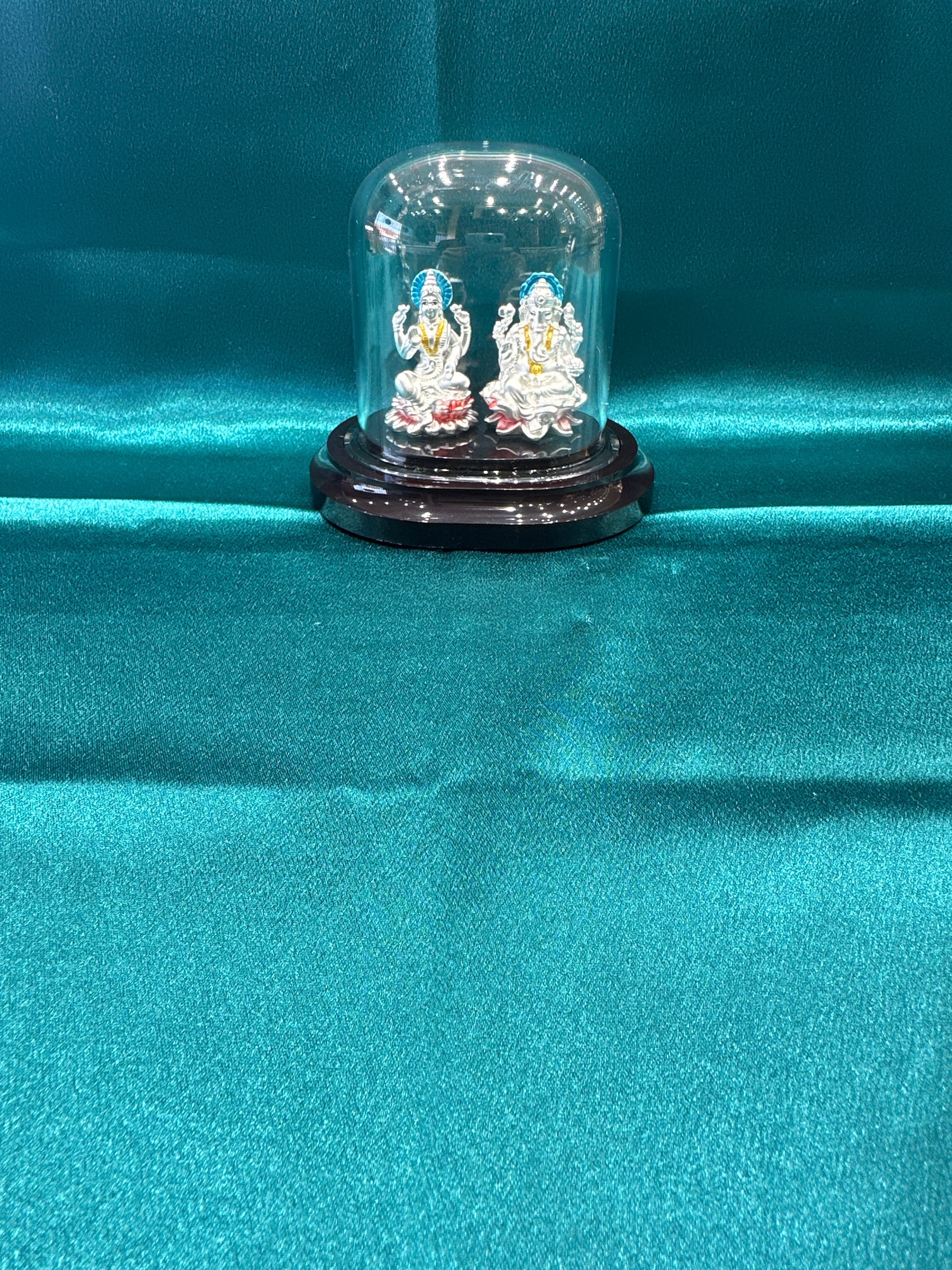 Pure Silver  Ganesh Lakshmi Ji Idol (Murti)