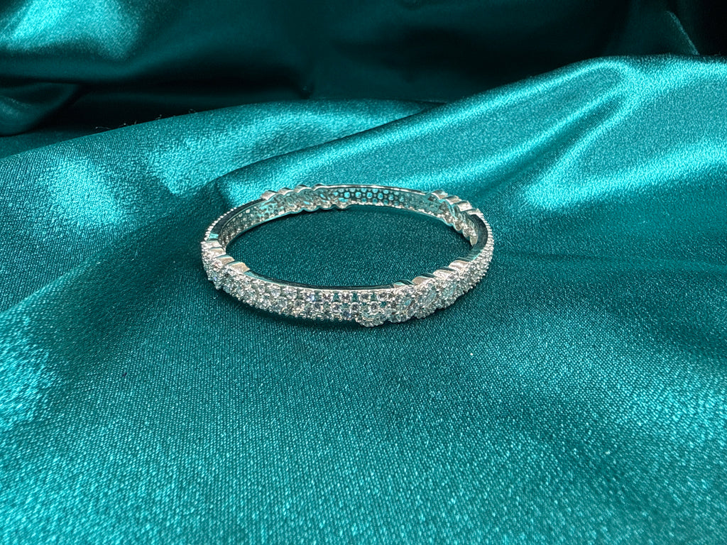 Designer Silver Bangle (Single)
