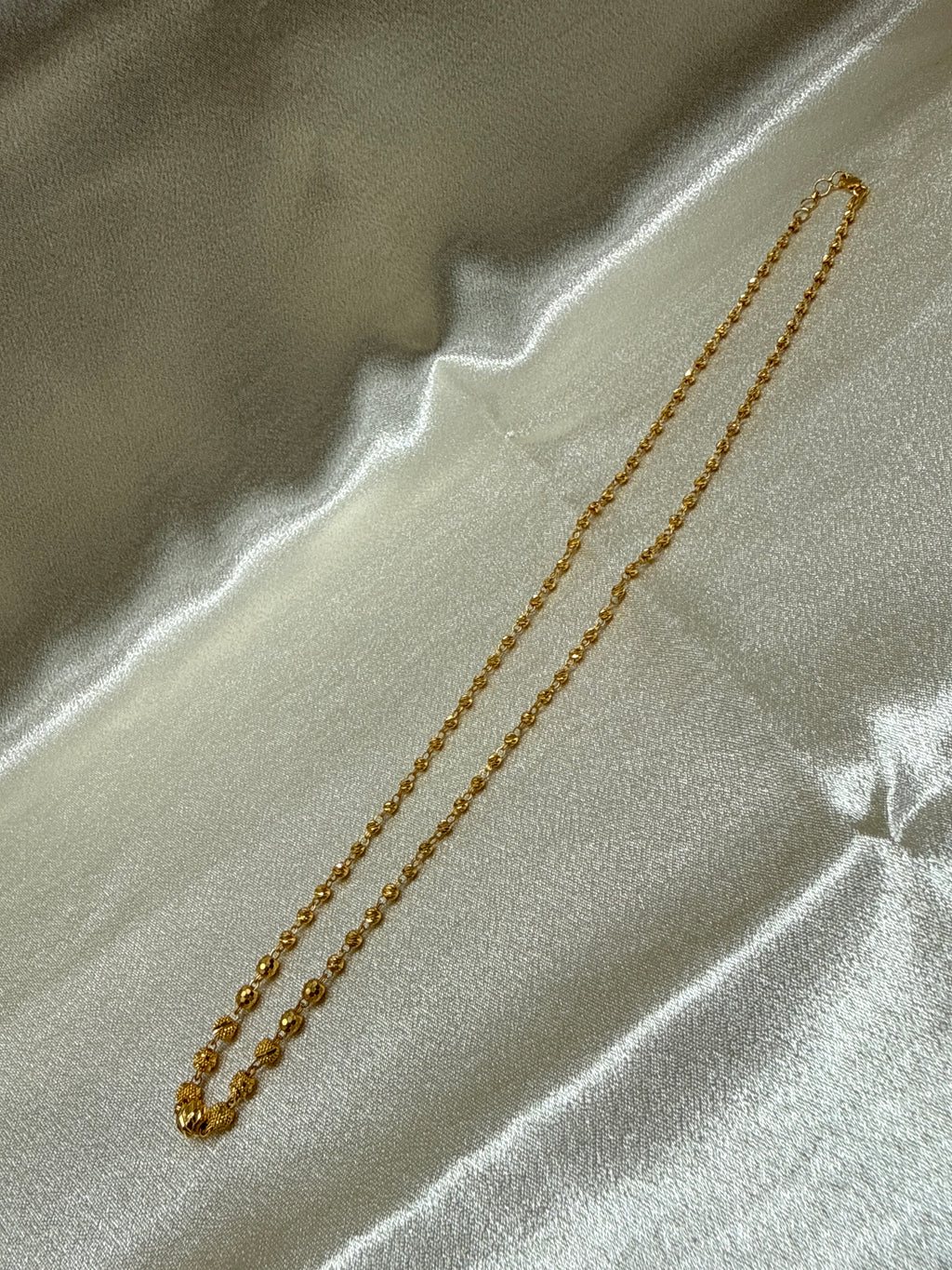 22K Gold Chain (Bead Design)