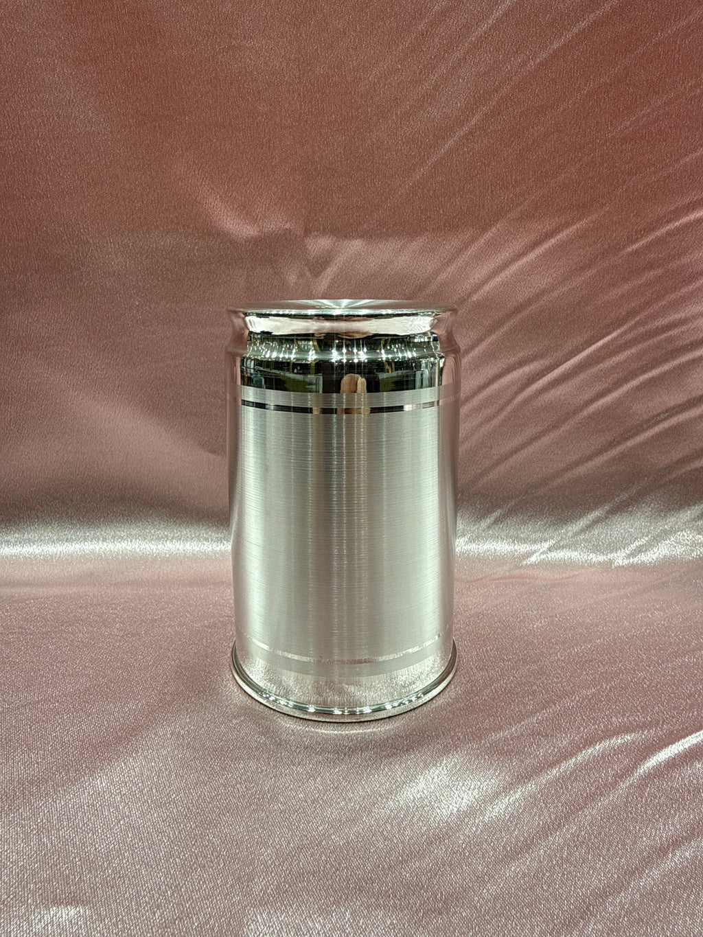 Medium weight plain silver glass