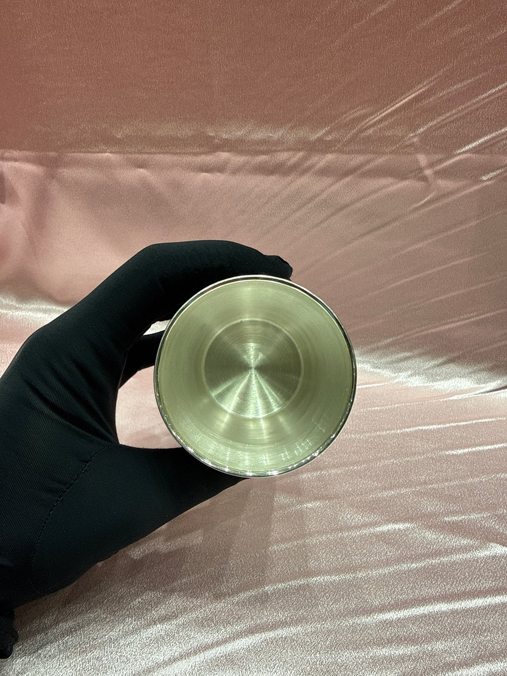 Medium weight plain silver glass