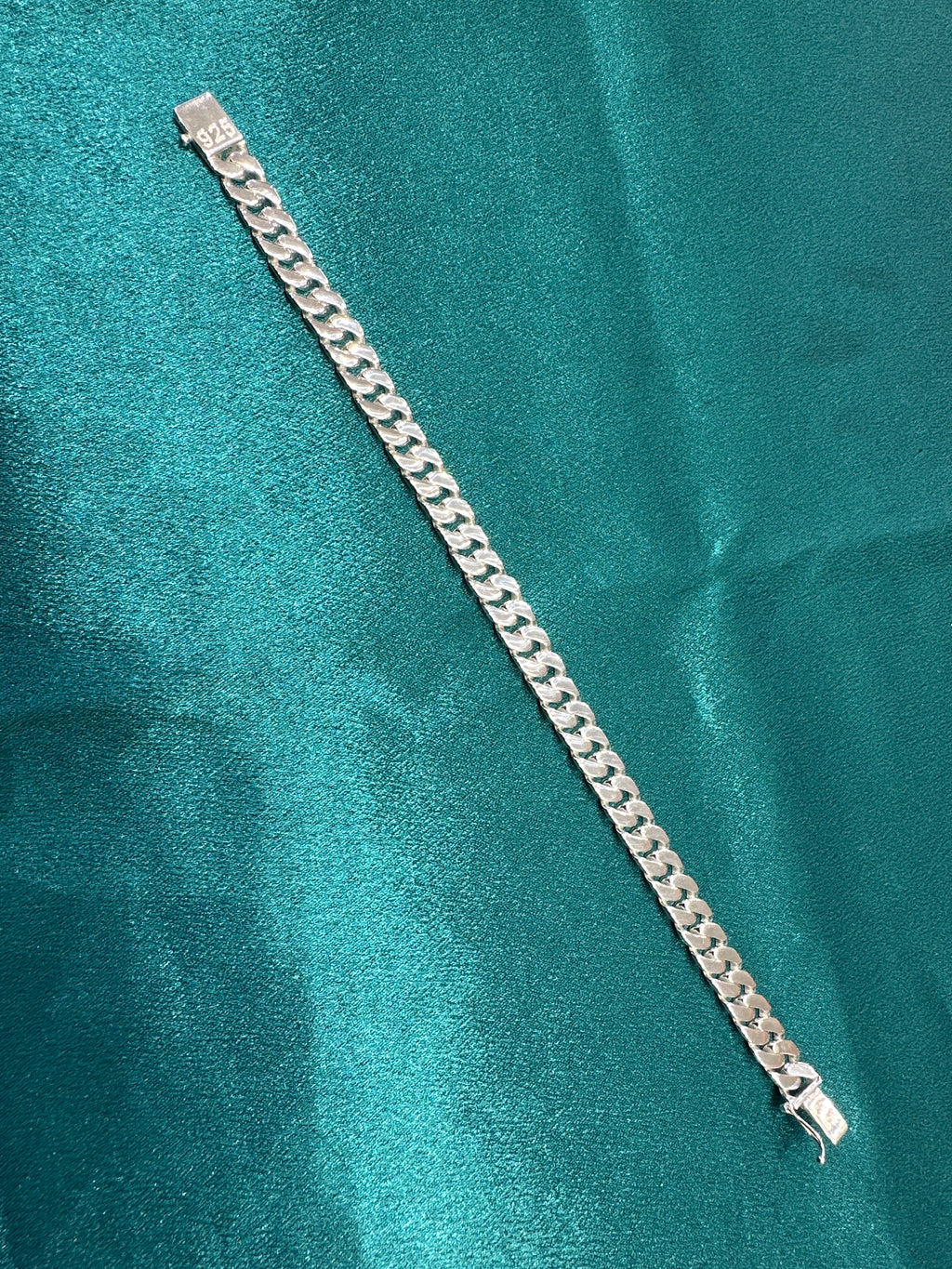 Men’s Cuban link 925 silver bracelet (8mm)