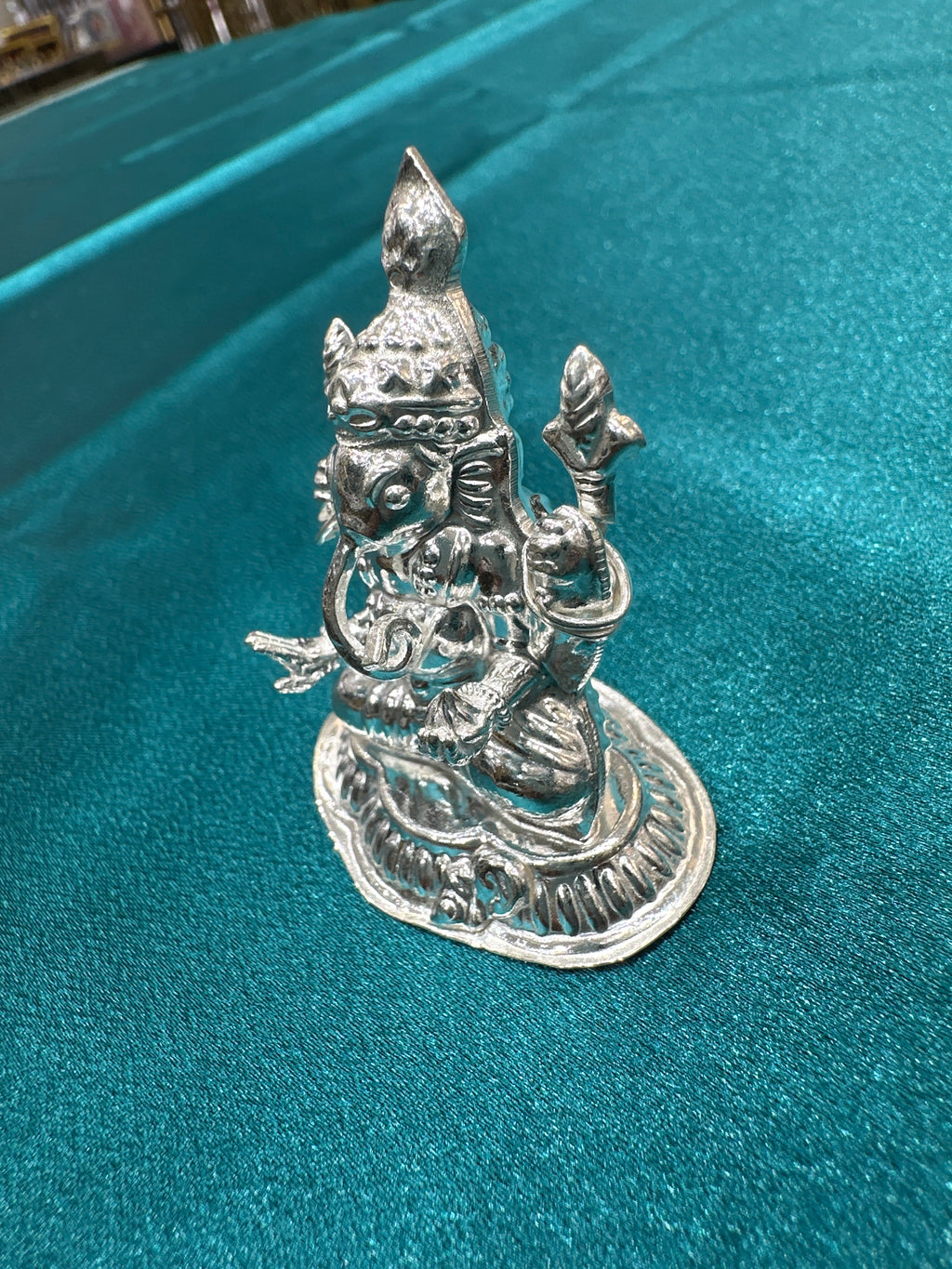 Silver Ganesh Ji Idol