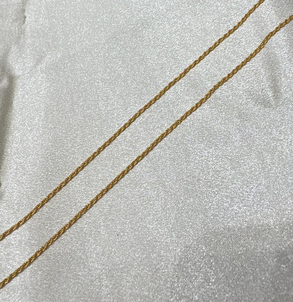 22K Simple Rope Gold Chain