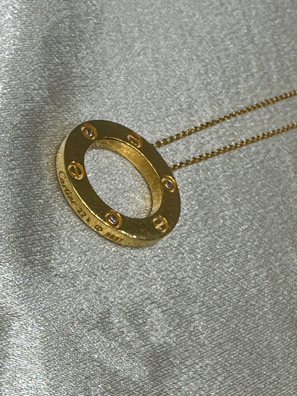 22K Designer Gold Chain (With Pendant)