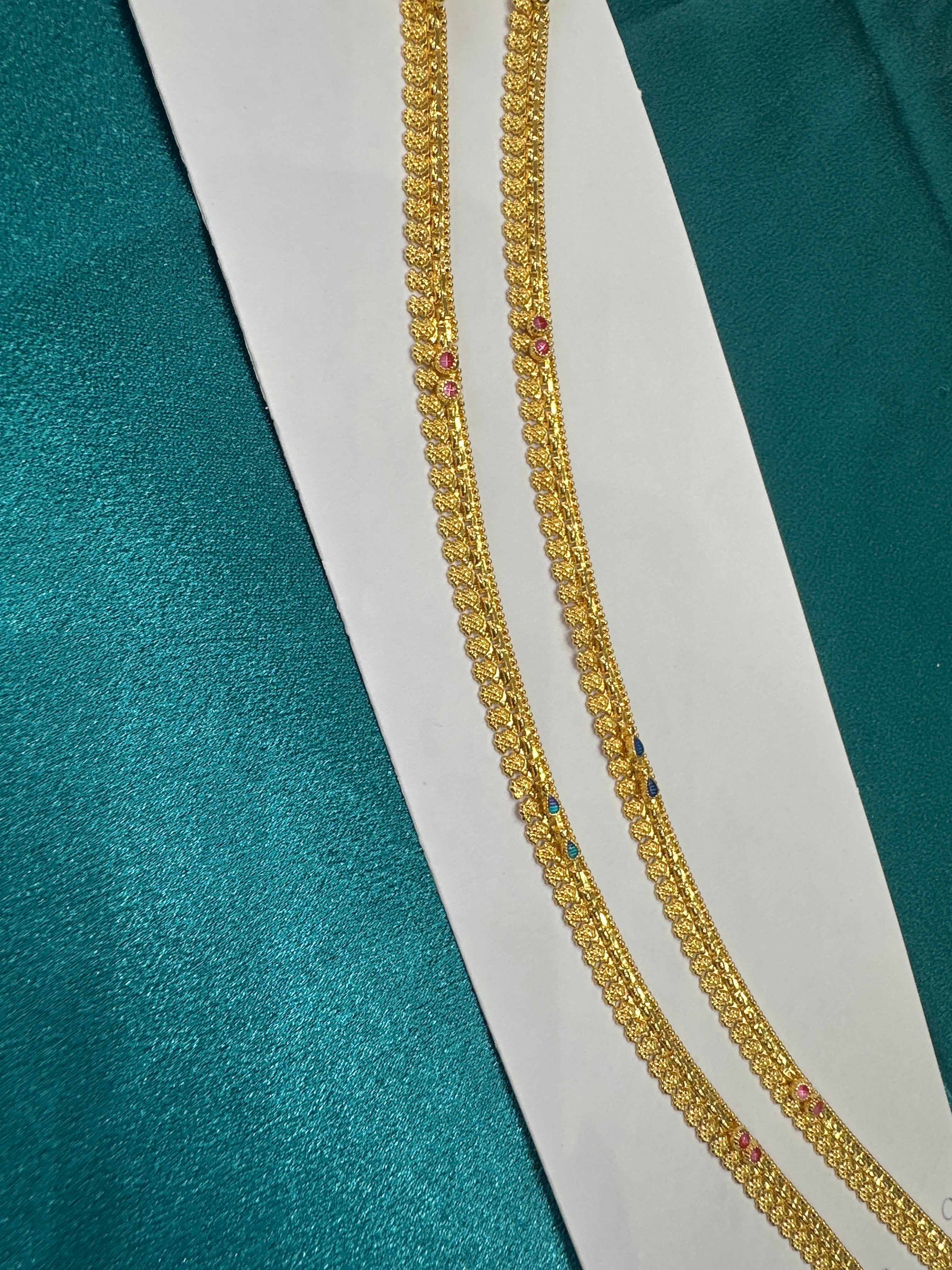 Women’s Fancy/Traditional Silver Gold plated Anklet