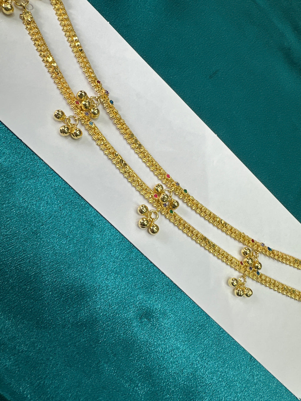 Women’s Fancy/Traditional Silver Gold plated Anklet