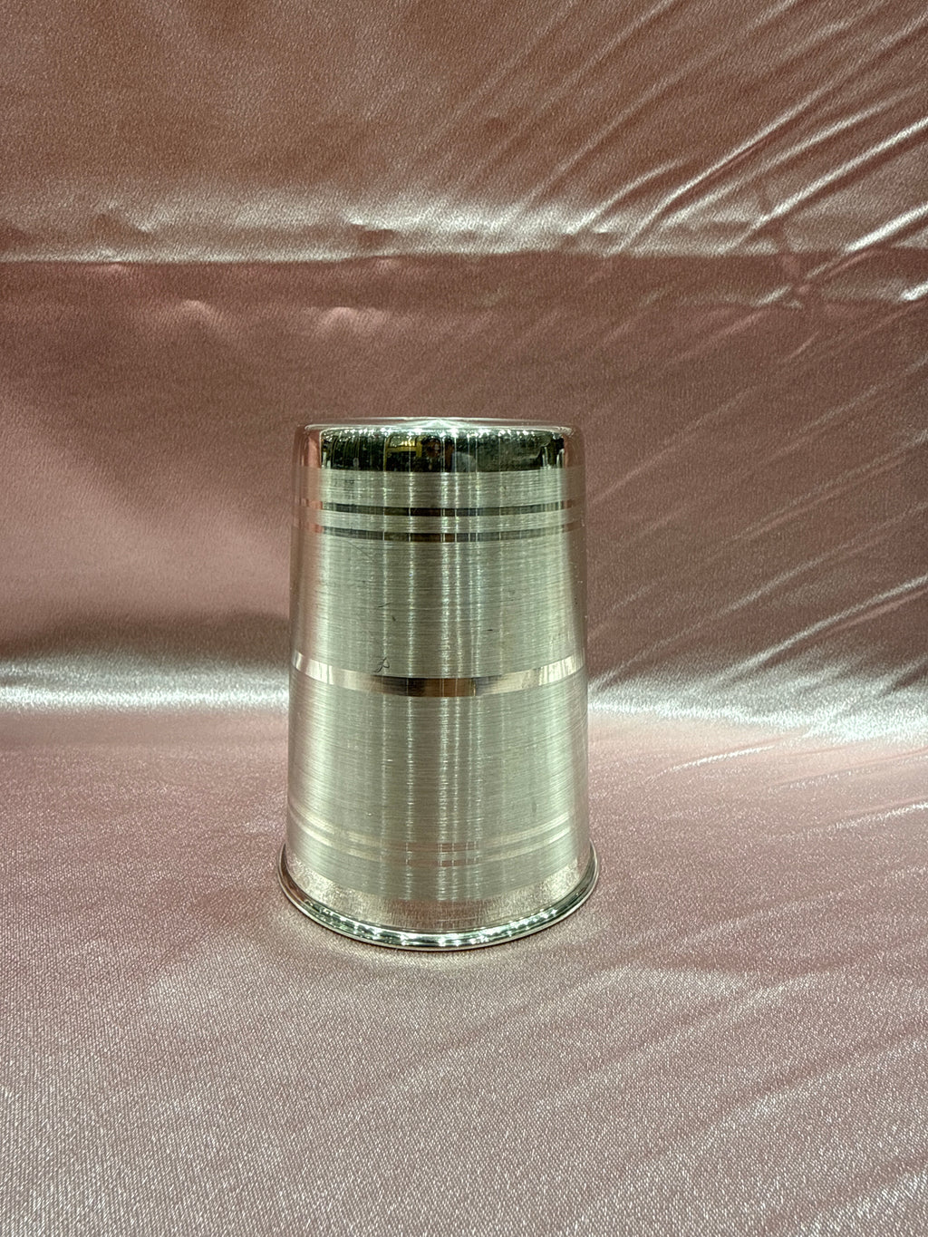 Medium weight plain silver glass