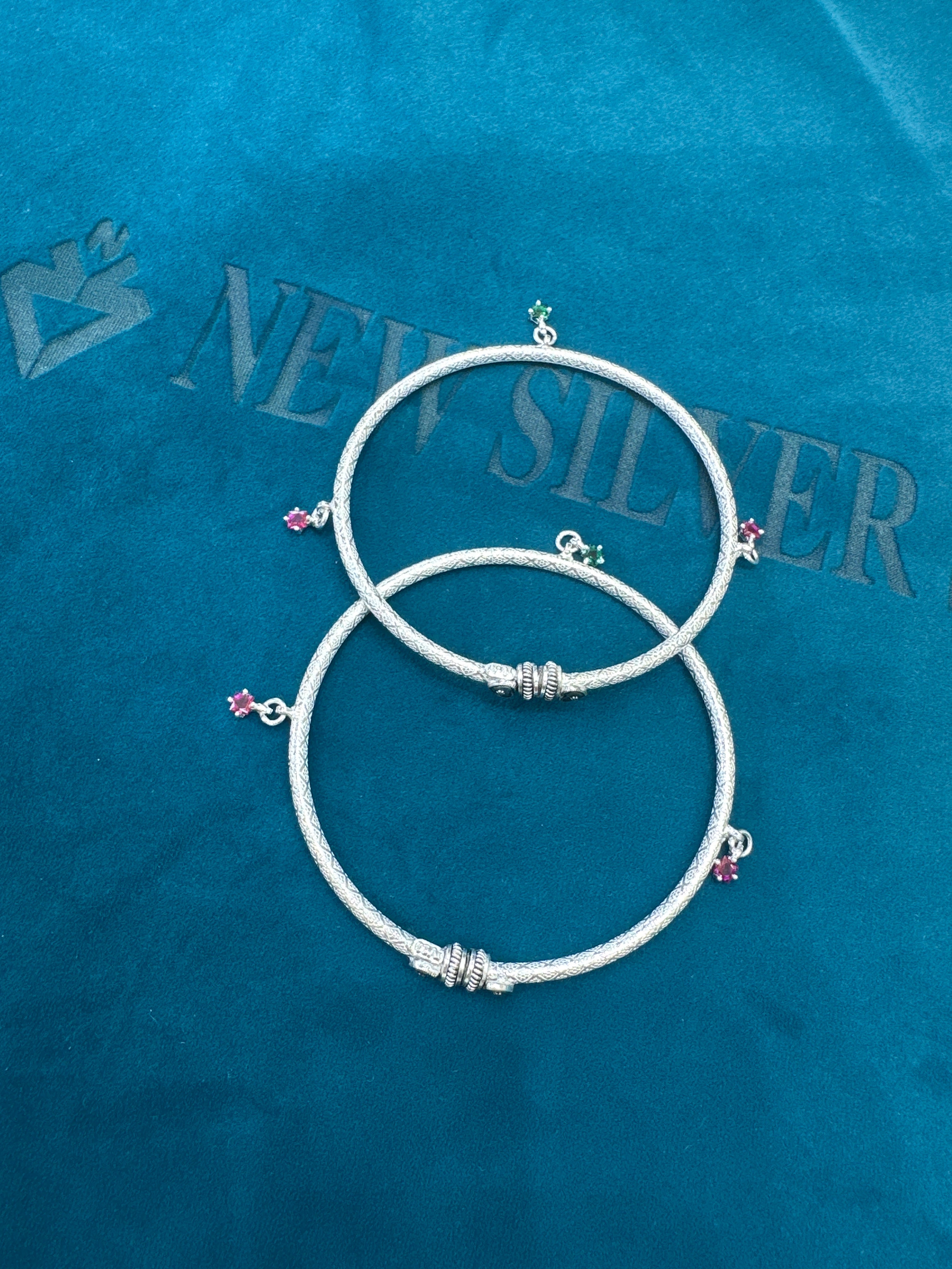 Women’s Fancy/Traditional Silver kada Anklet