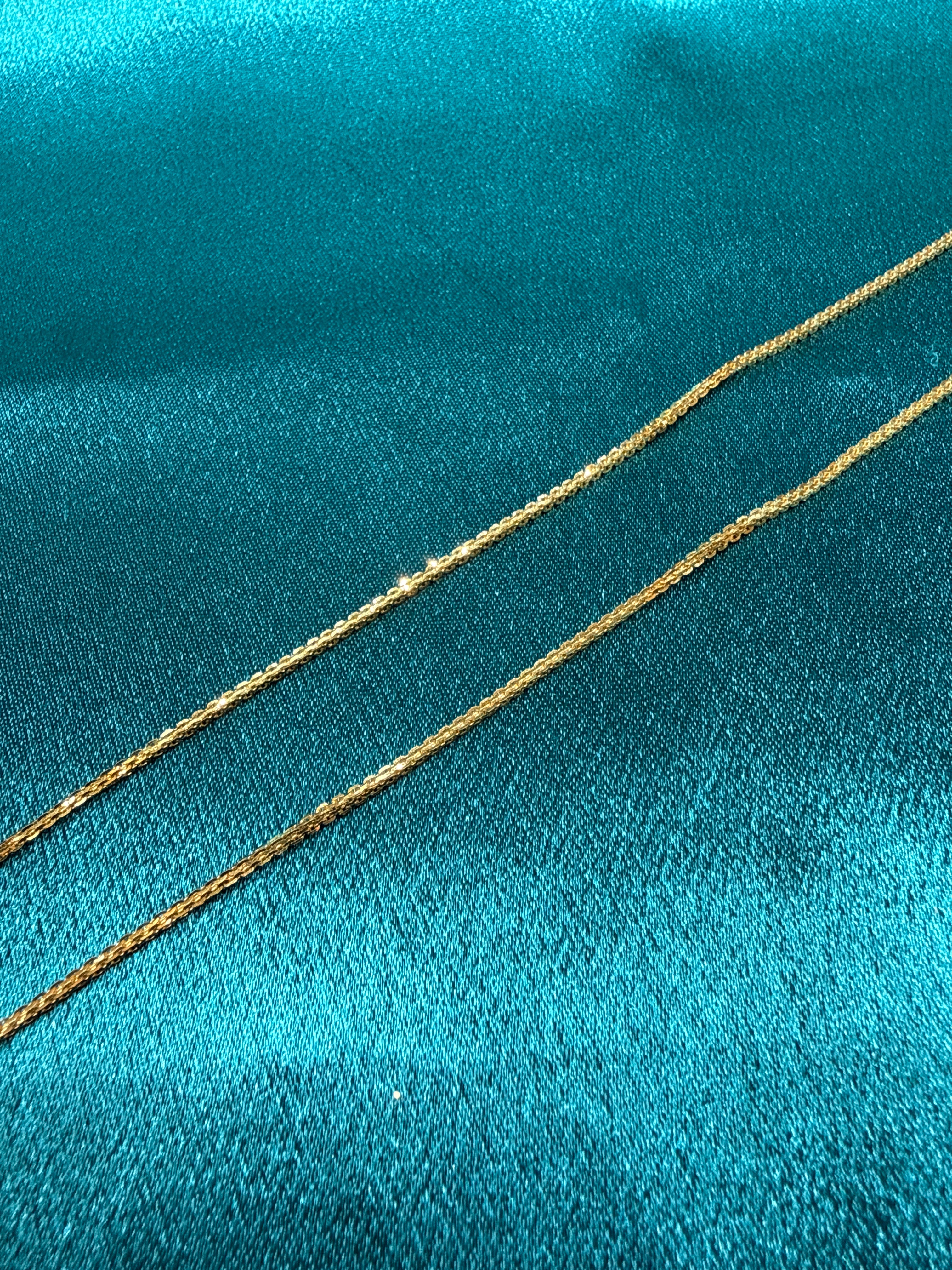 22K Gold Chain (Paperclip Design)