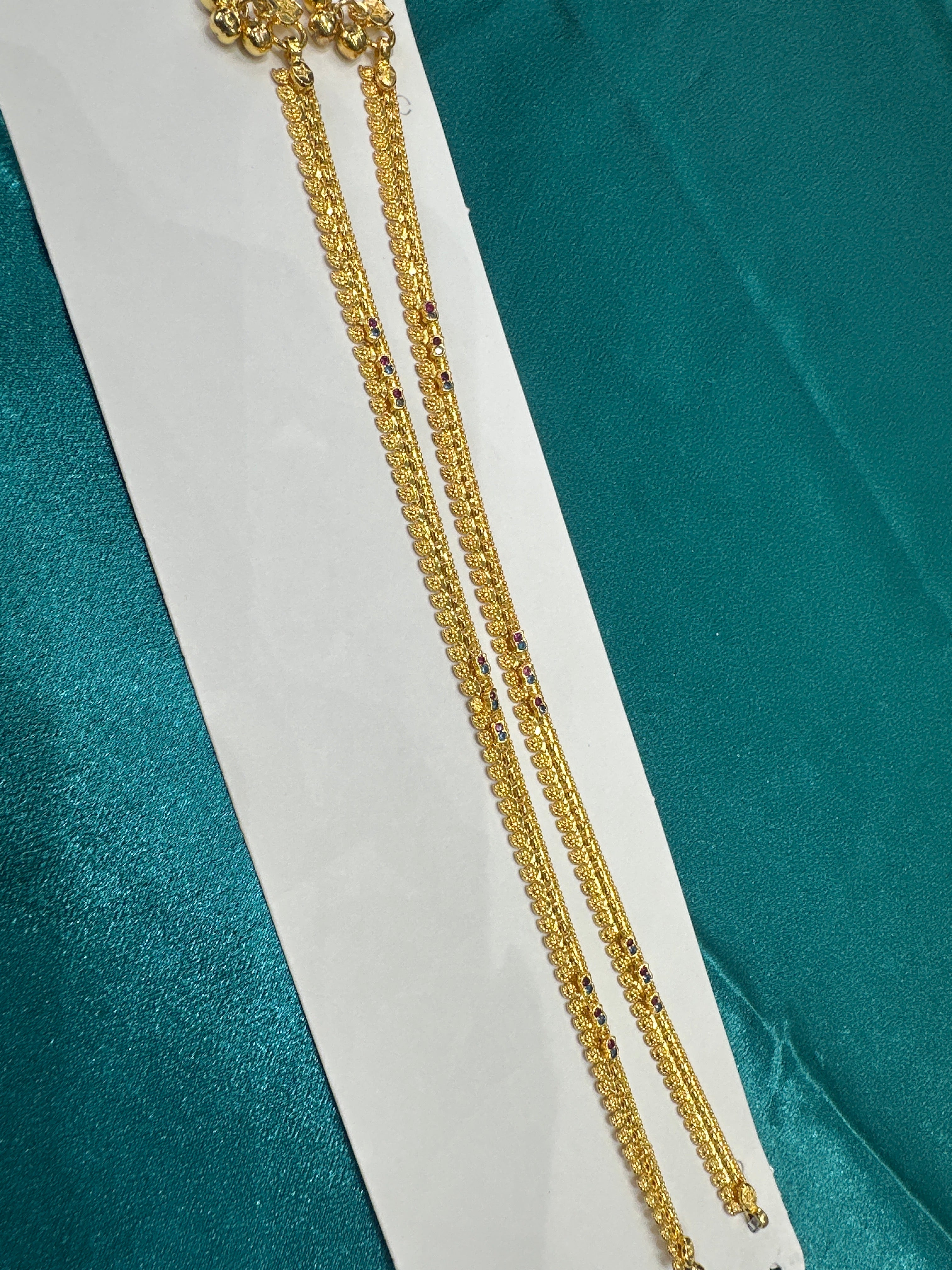 Women’s Fancy/Traditional Silver Gold plated Anklet