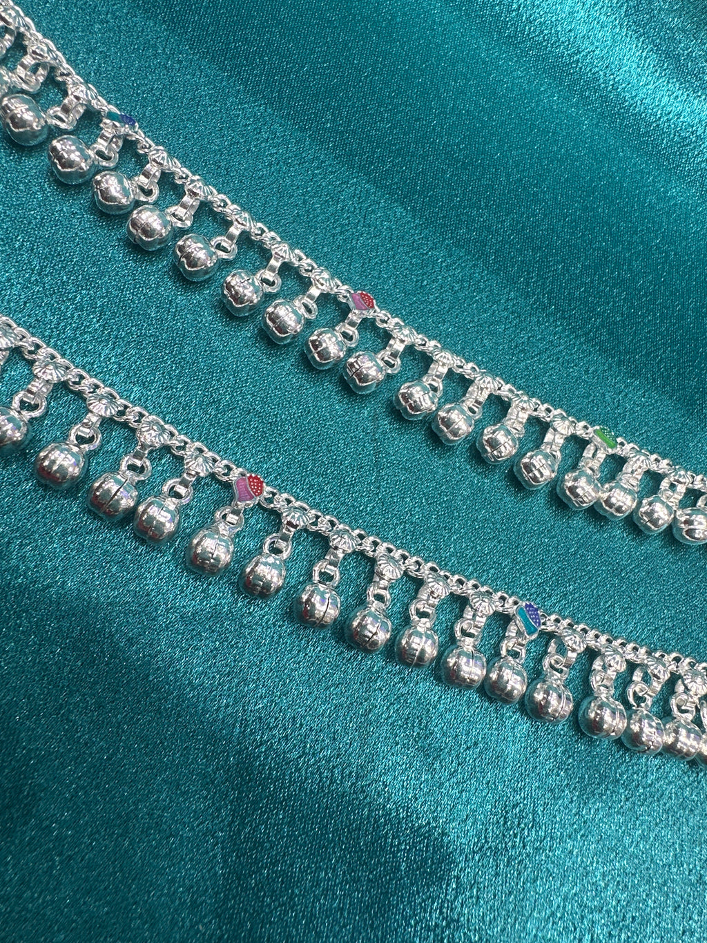 Fancy Silver baby anklet(Size: 2-3 year old)