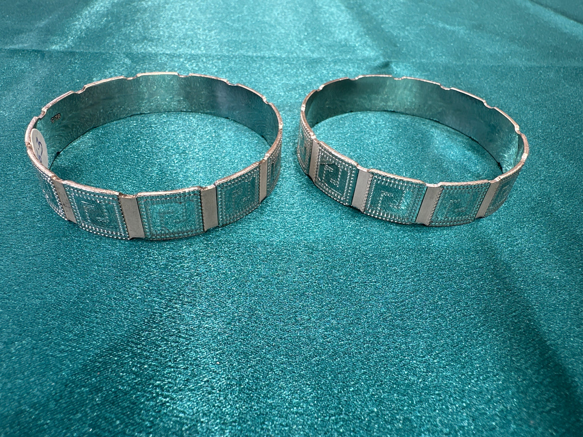 Designer Silver Bangles
