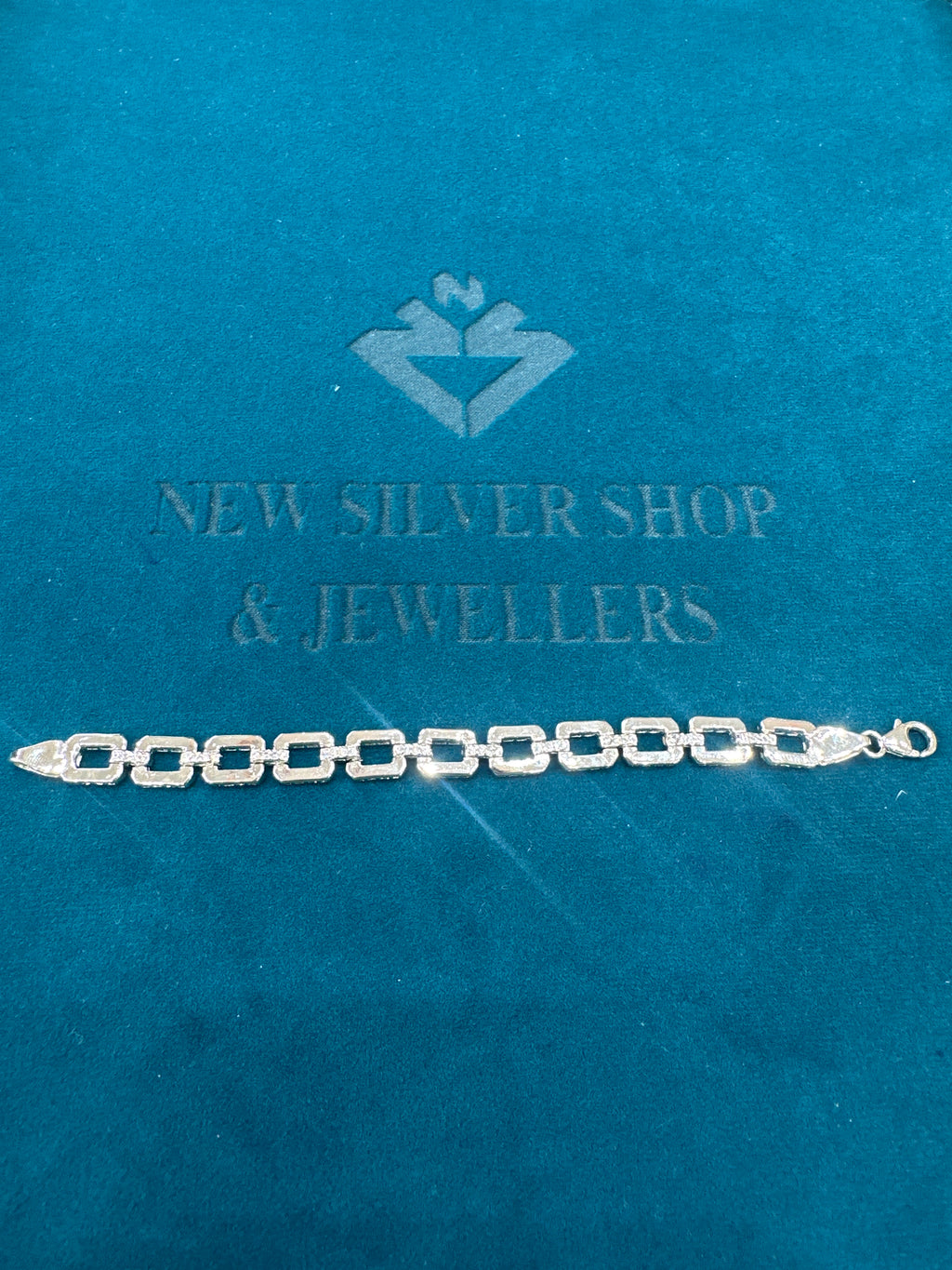 Men’s Designer Silver Bracelet (7mm)