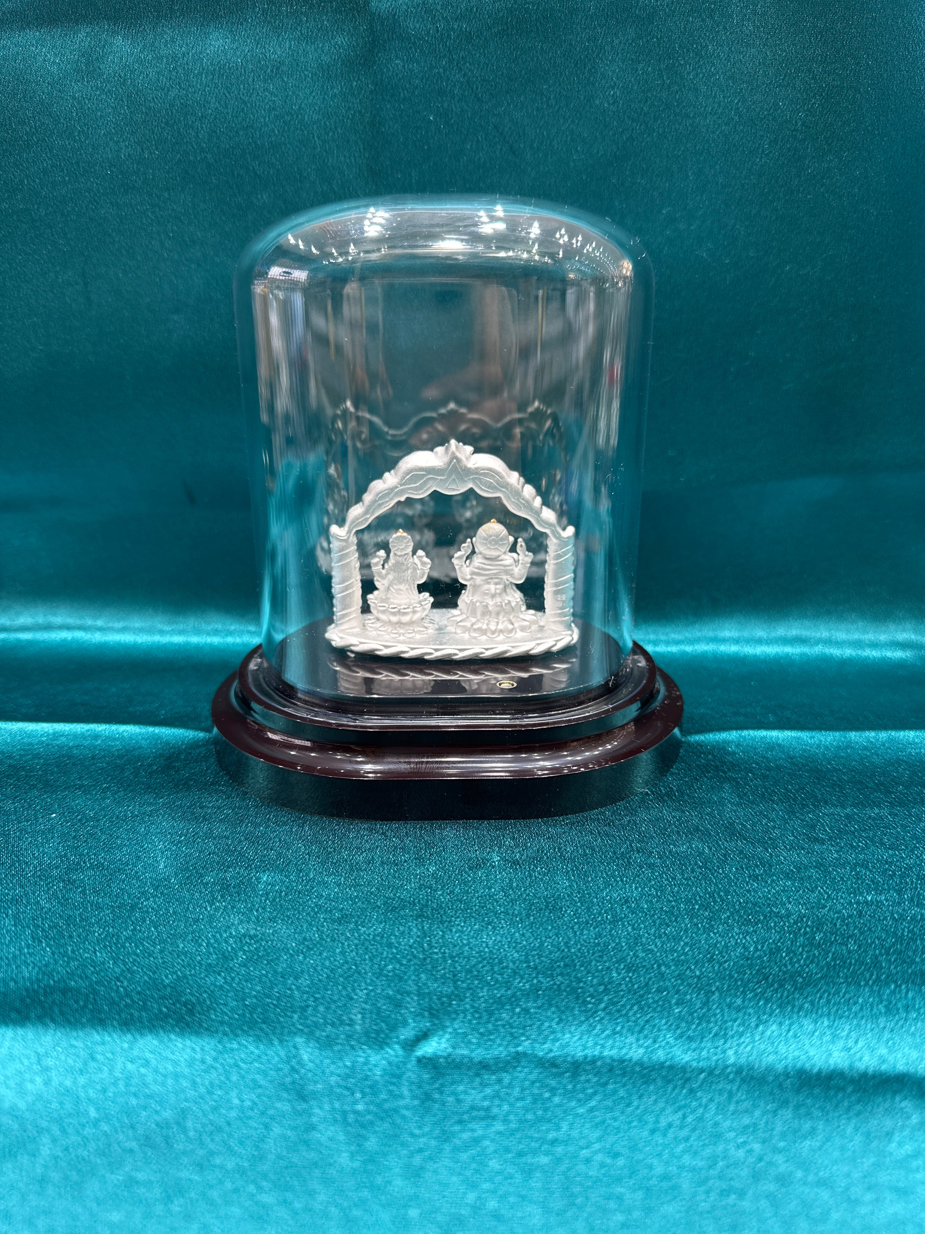 Pure Silver  Lakshmi Ganesh Ji Idol (Murti)