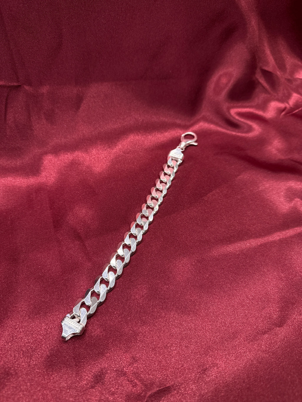 Mens Cuban link silver 925 bracelet (15mm)