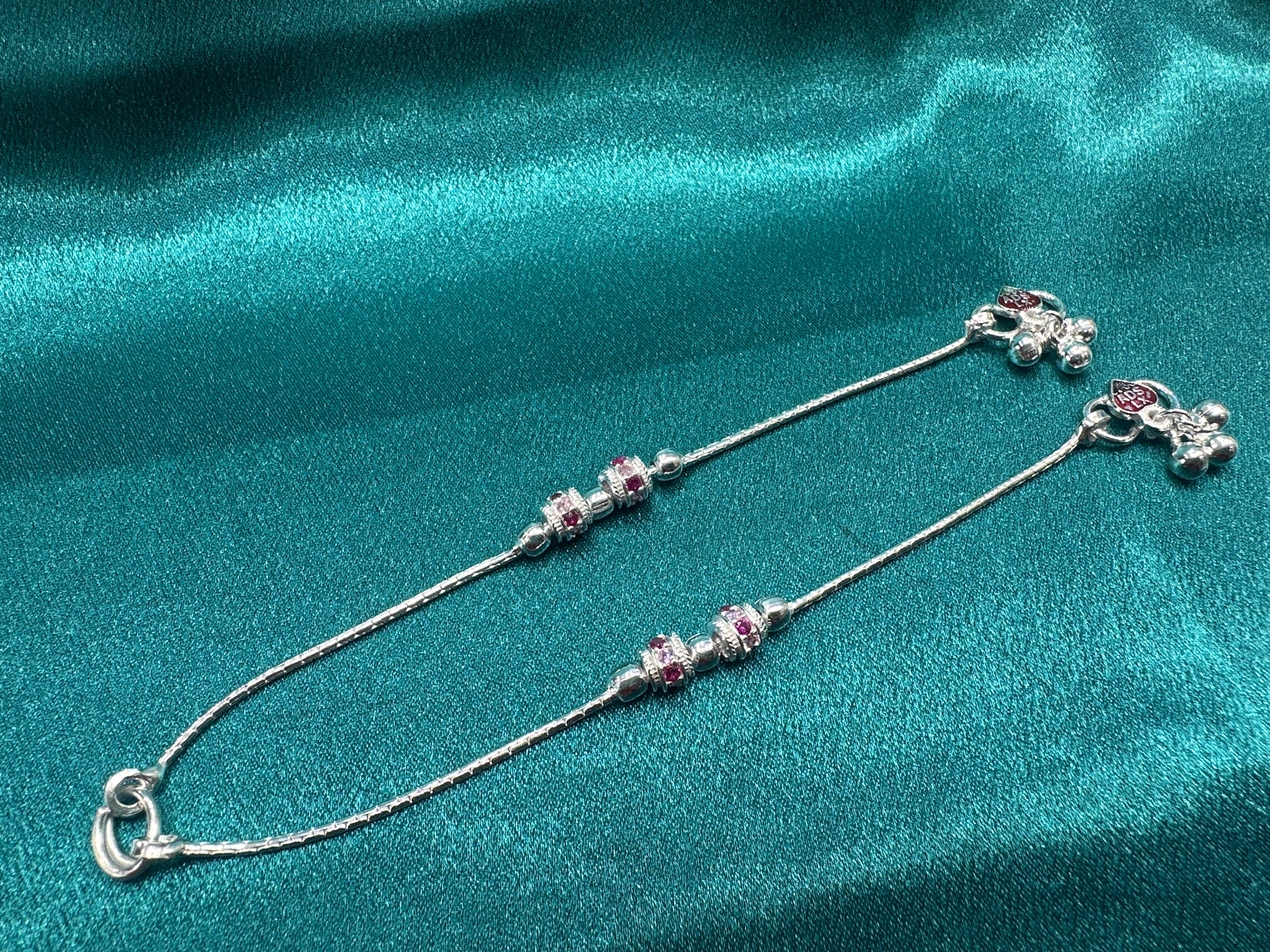 Fancy Silver baby anklet(Size: 2-3 year old)