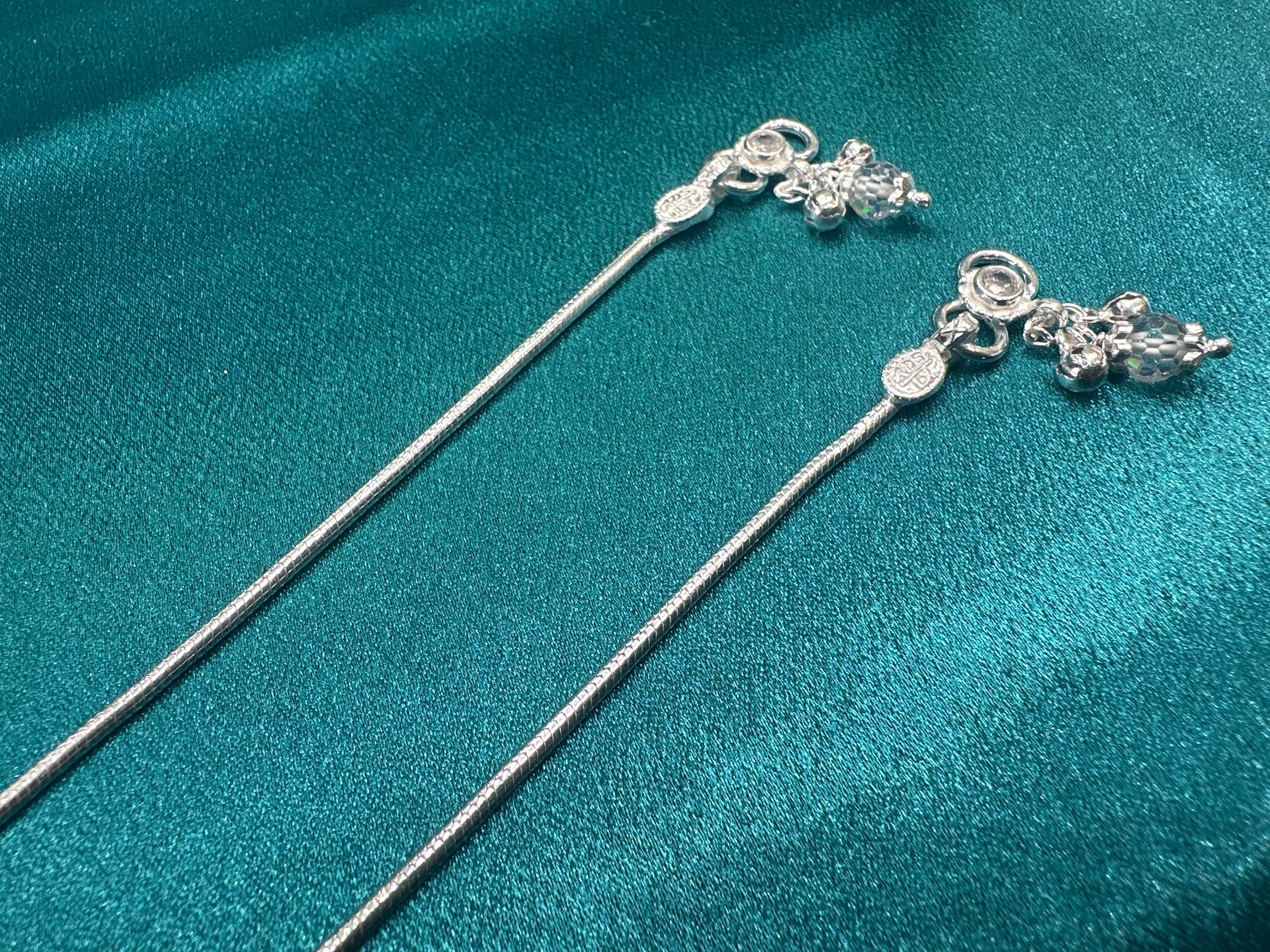 Fancy Silver baby anklet(Size: newborn - 1 year old)