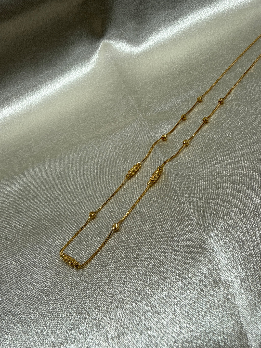 22K Gold Chain (Bead Design)