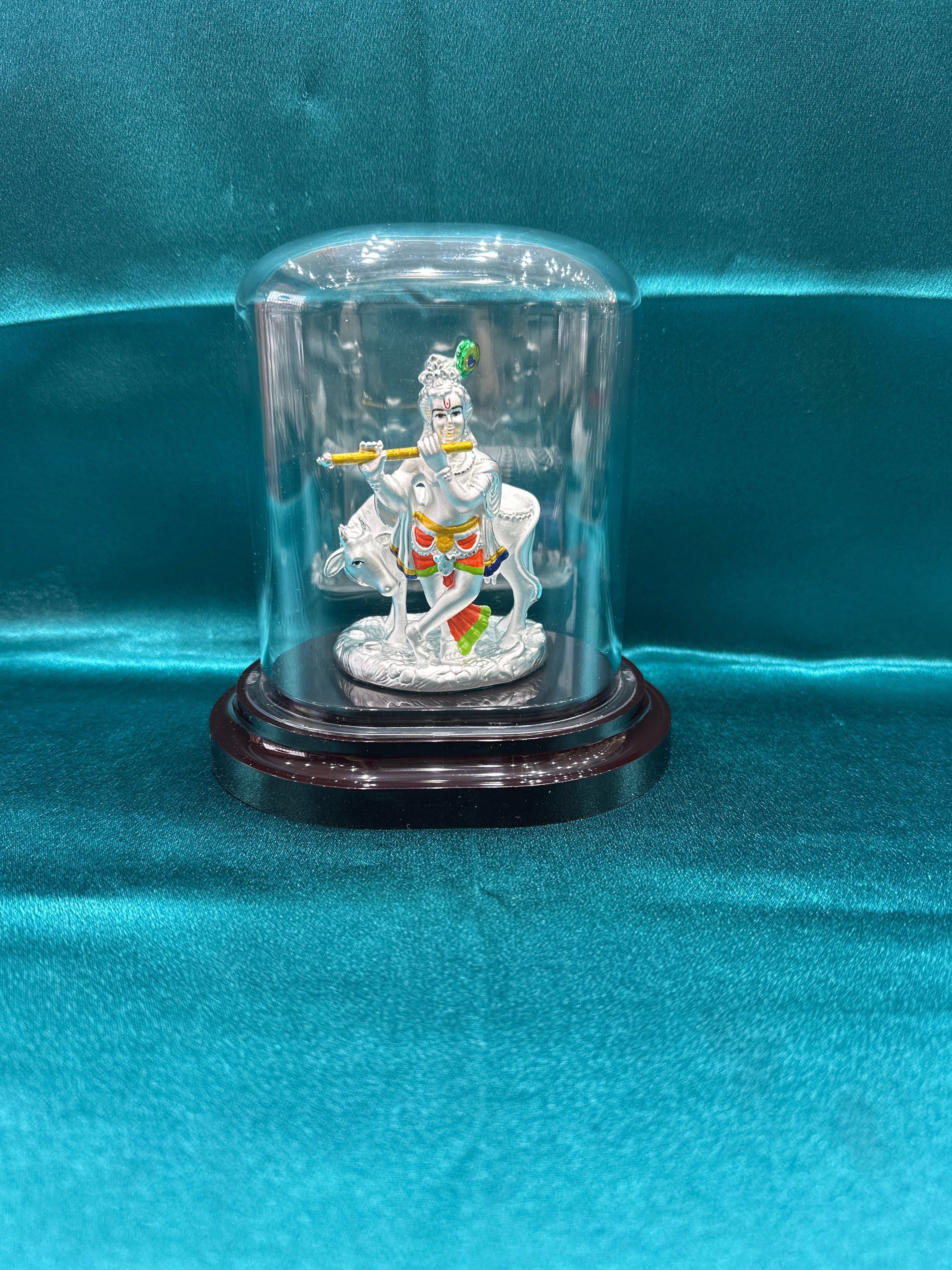 Pure Silver Krishna Ji Idol (Murti)