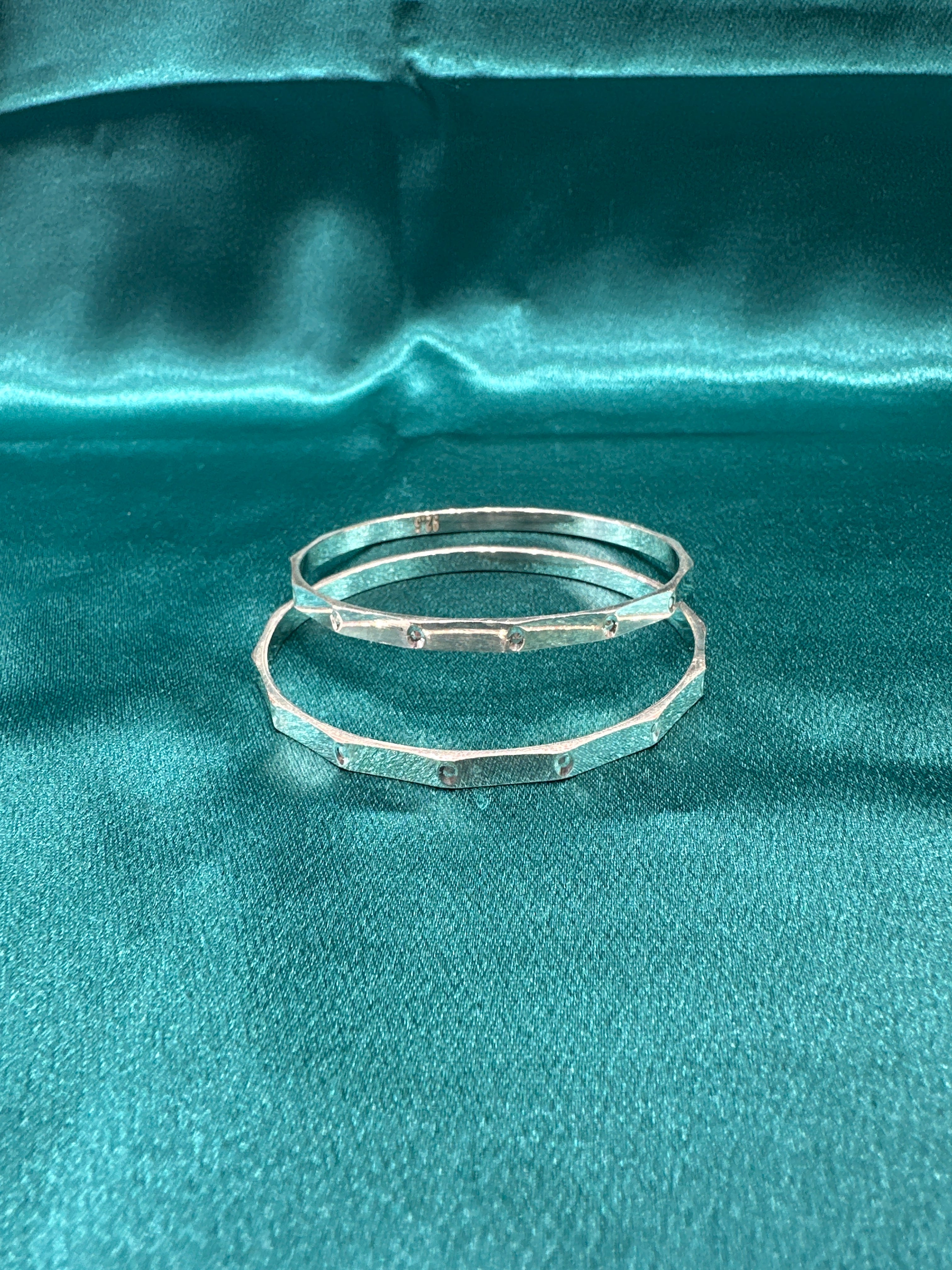 Designer Silver Bangles