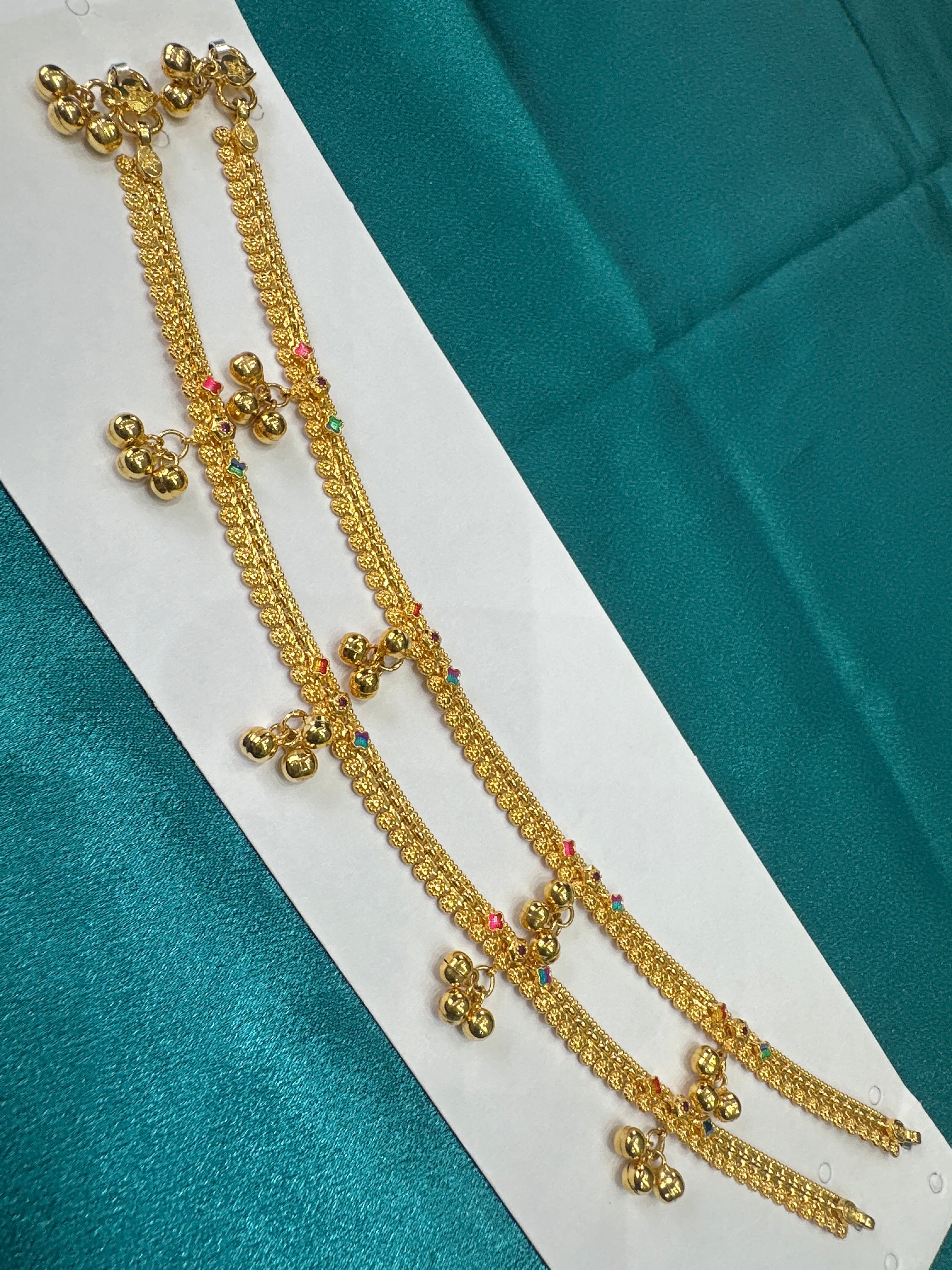 Women’s Fancy/Traditional Silver Gold plated Anklet
