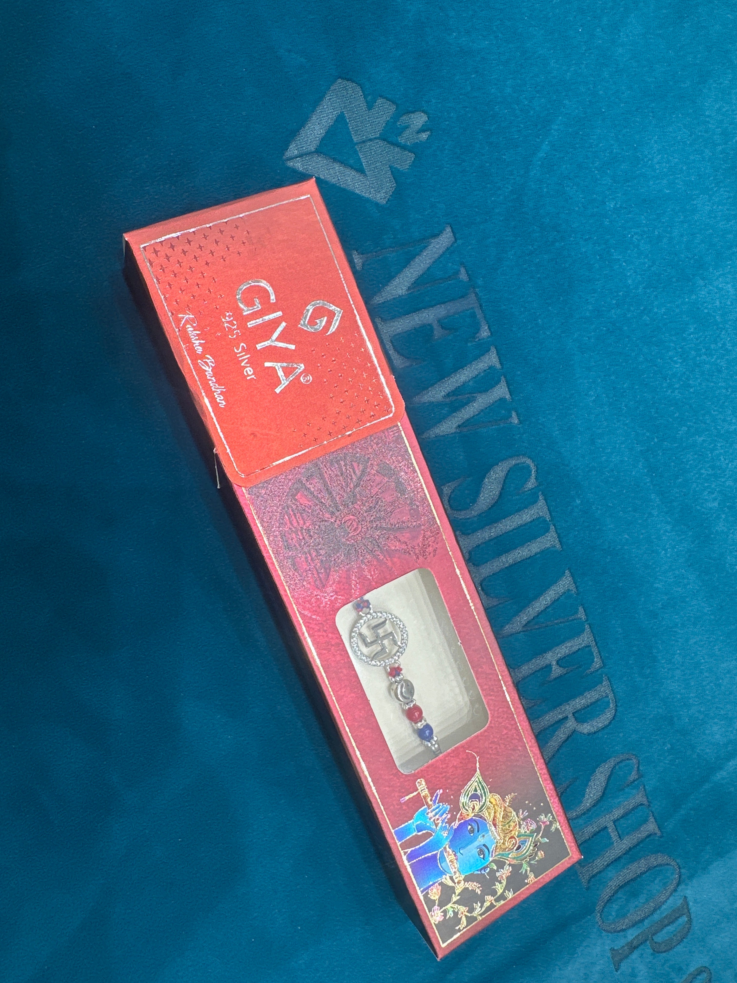 Silver Fancy Rakhi