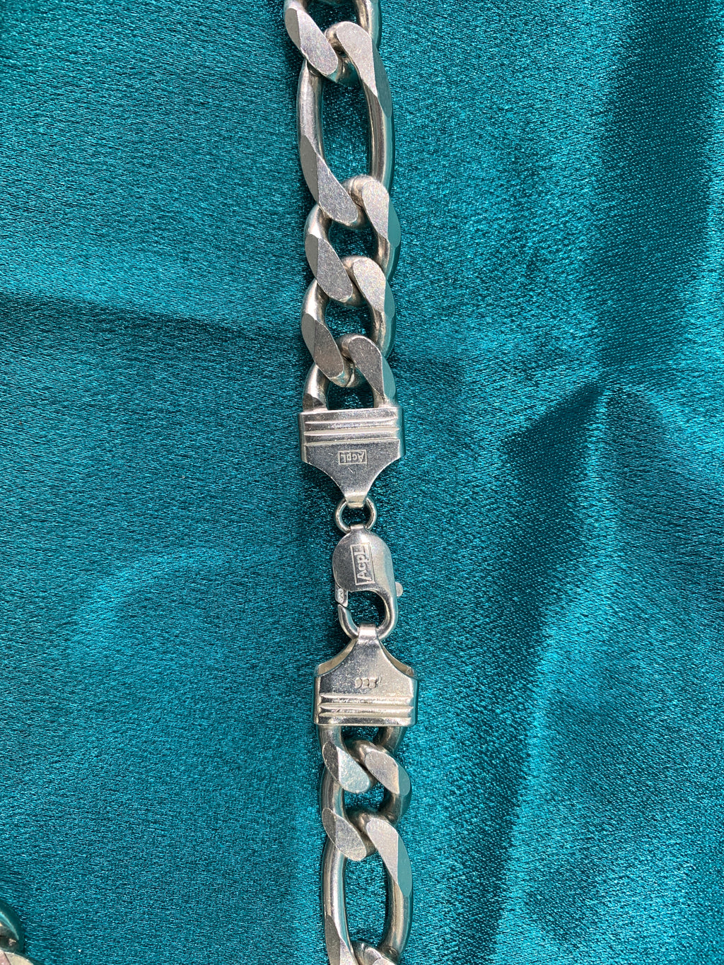 12mm Figaro silver chain