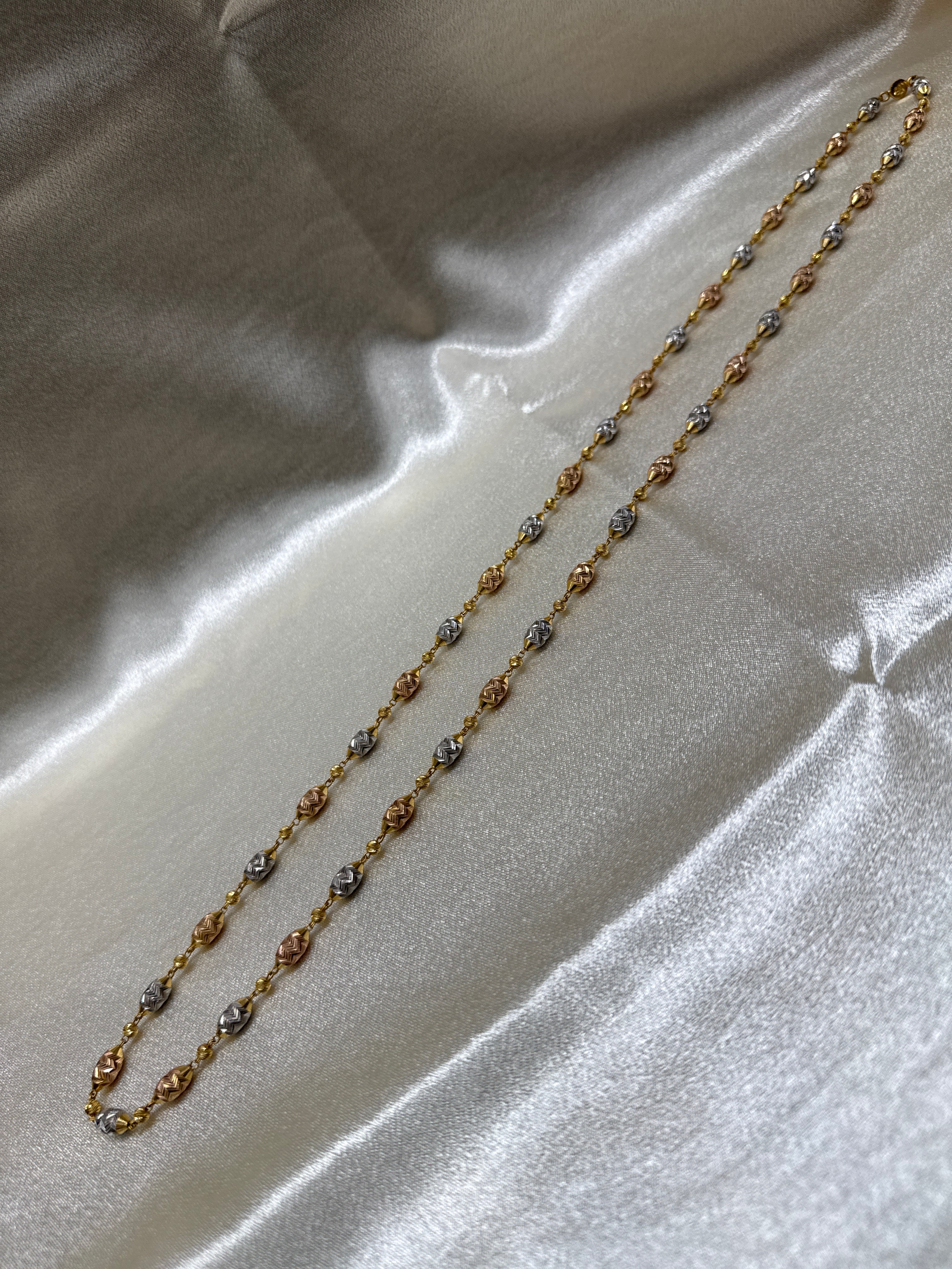 22K Gold Chain (Bead Design)