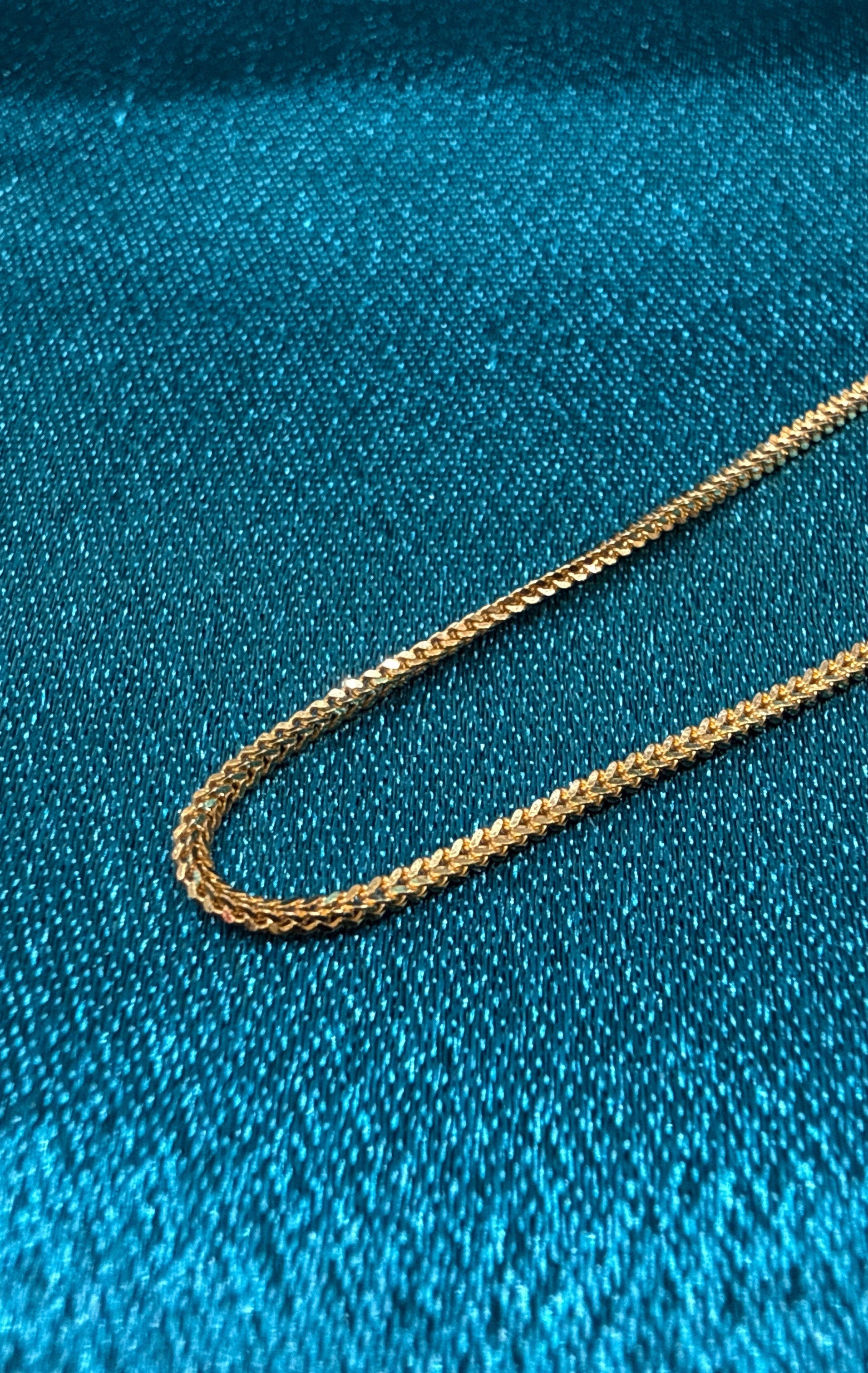 22K Gold Chain (Box Foxtail Design)