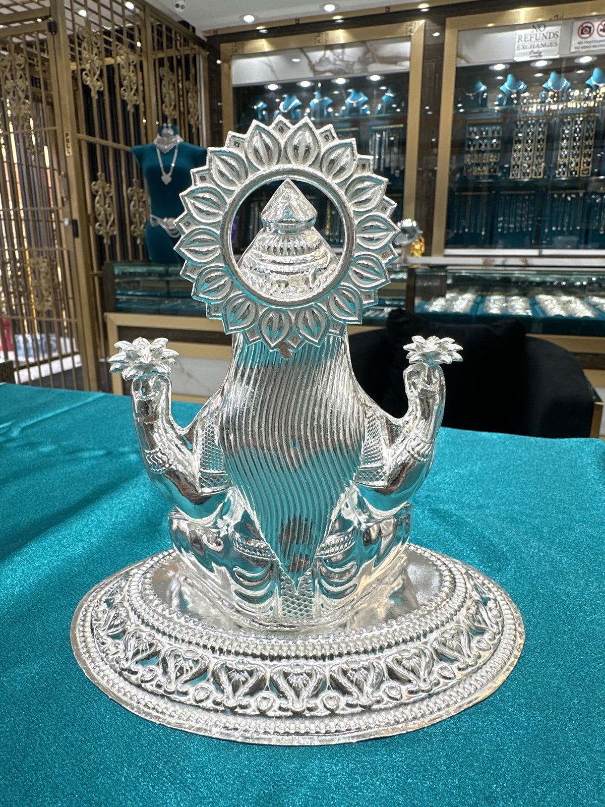 Silver Lakshmi Ji Idol