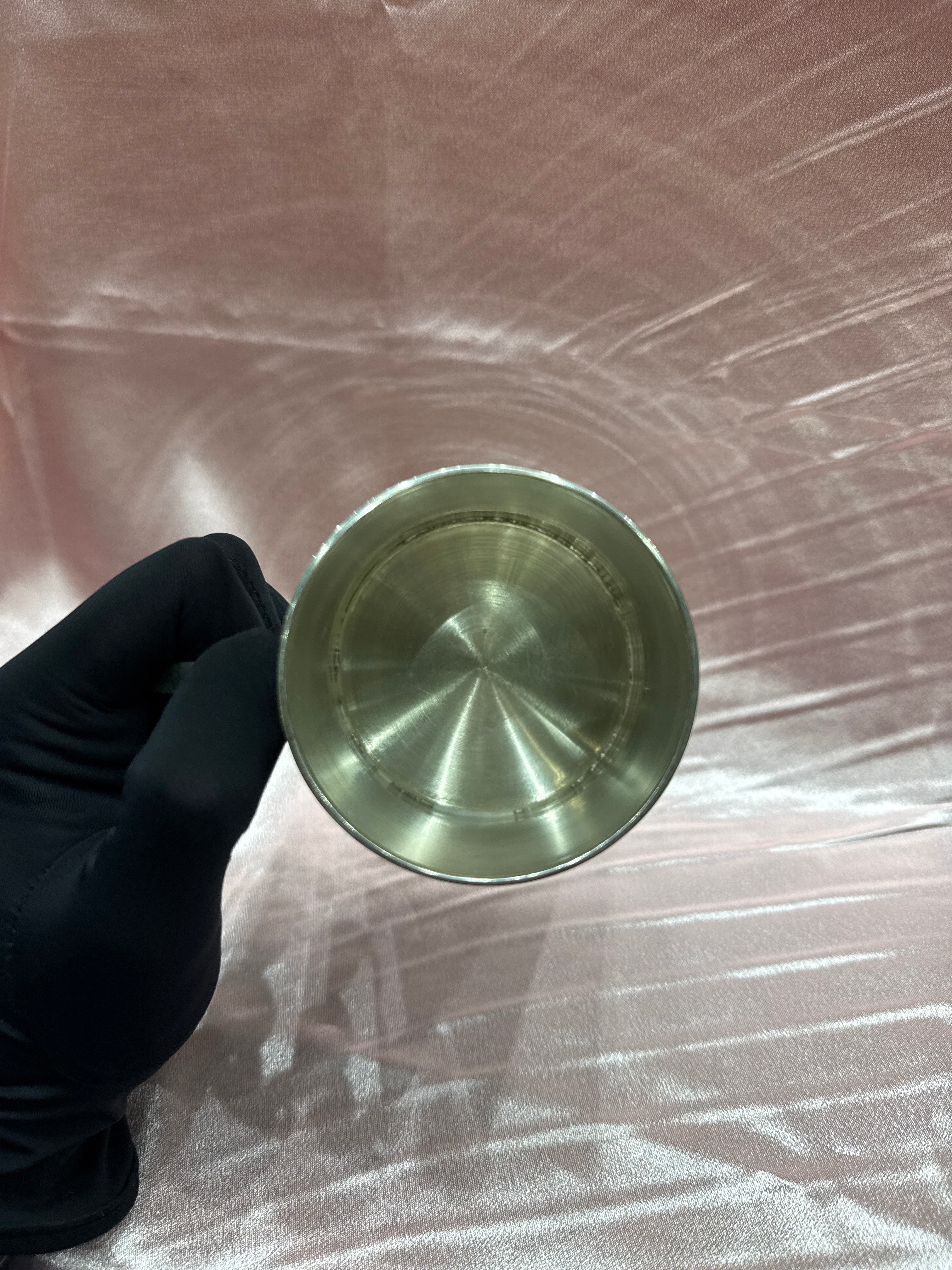 Heavy weight plain silver mug