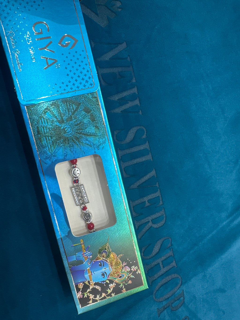 Silver Fancy Rakhi