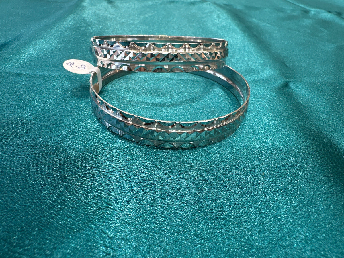 Designer Silver Bangles
