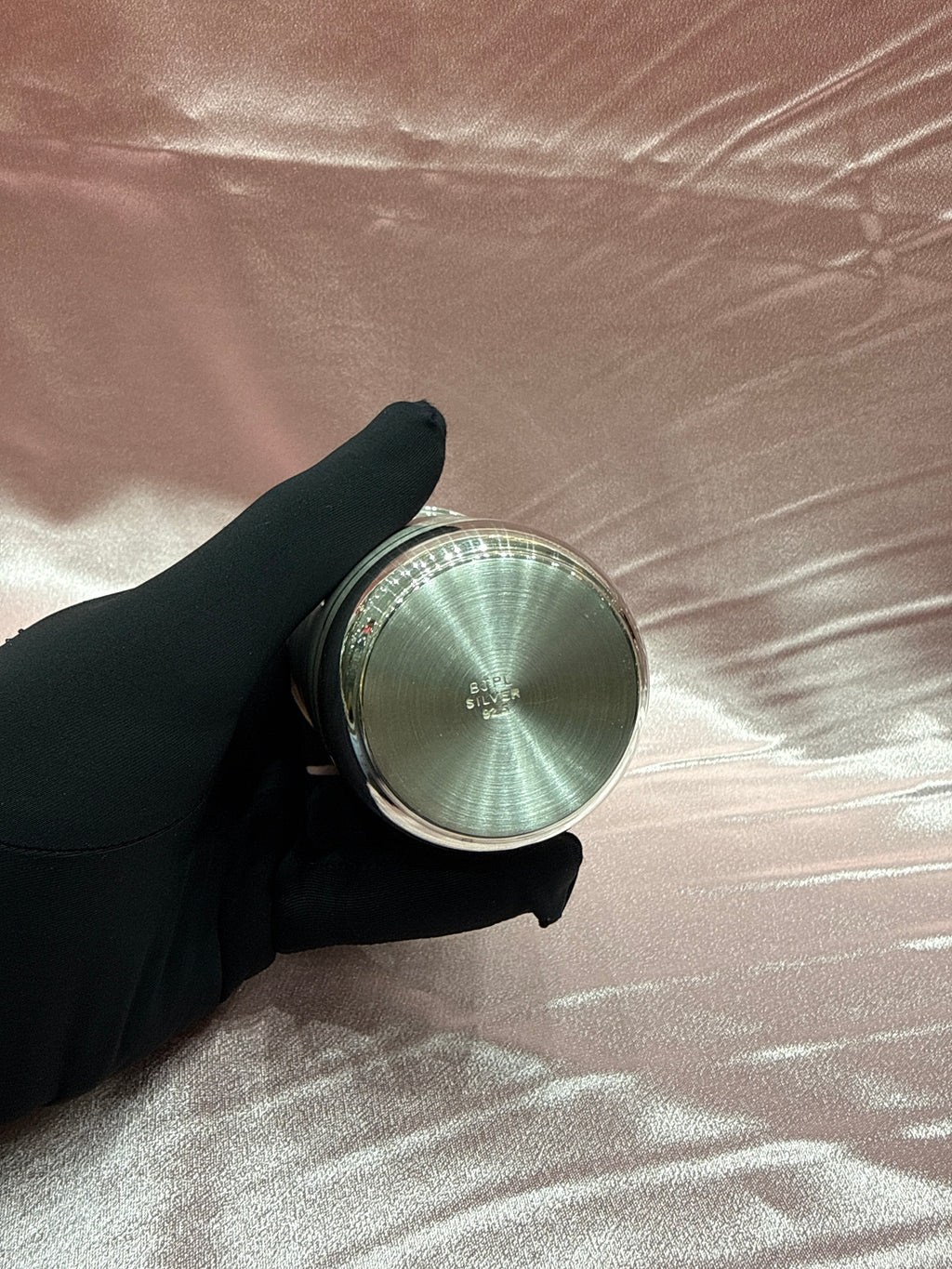 Medium weight plain silver glass