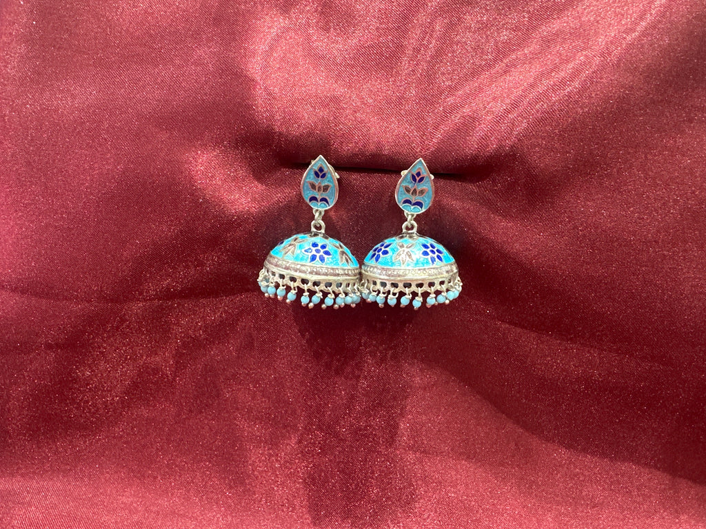 Antique Style Designer Silver Earrings