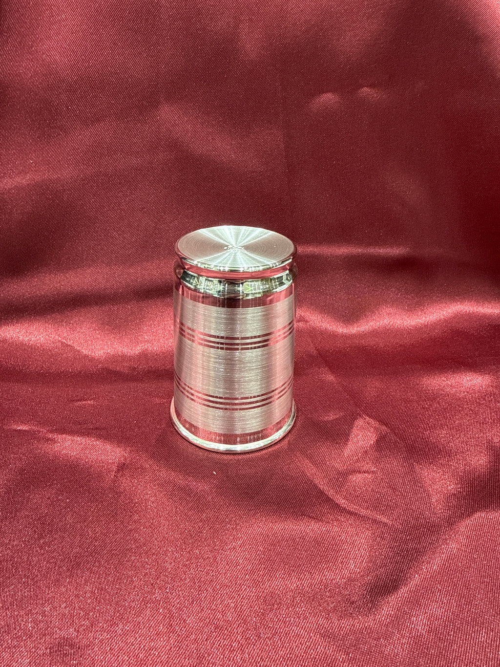 Medium weight plain silver glass