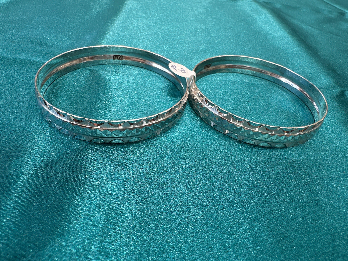 Designer Silver Bangles