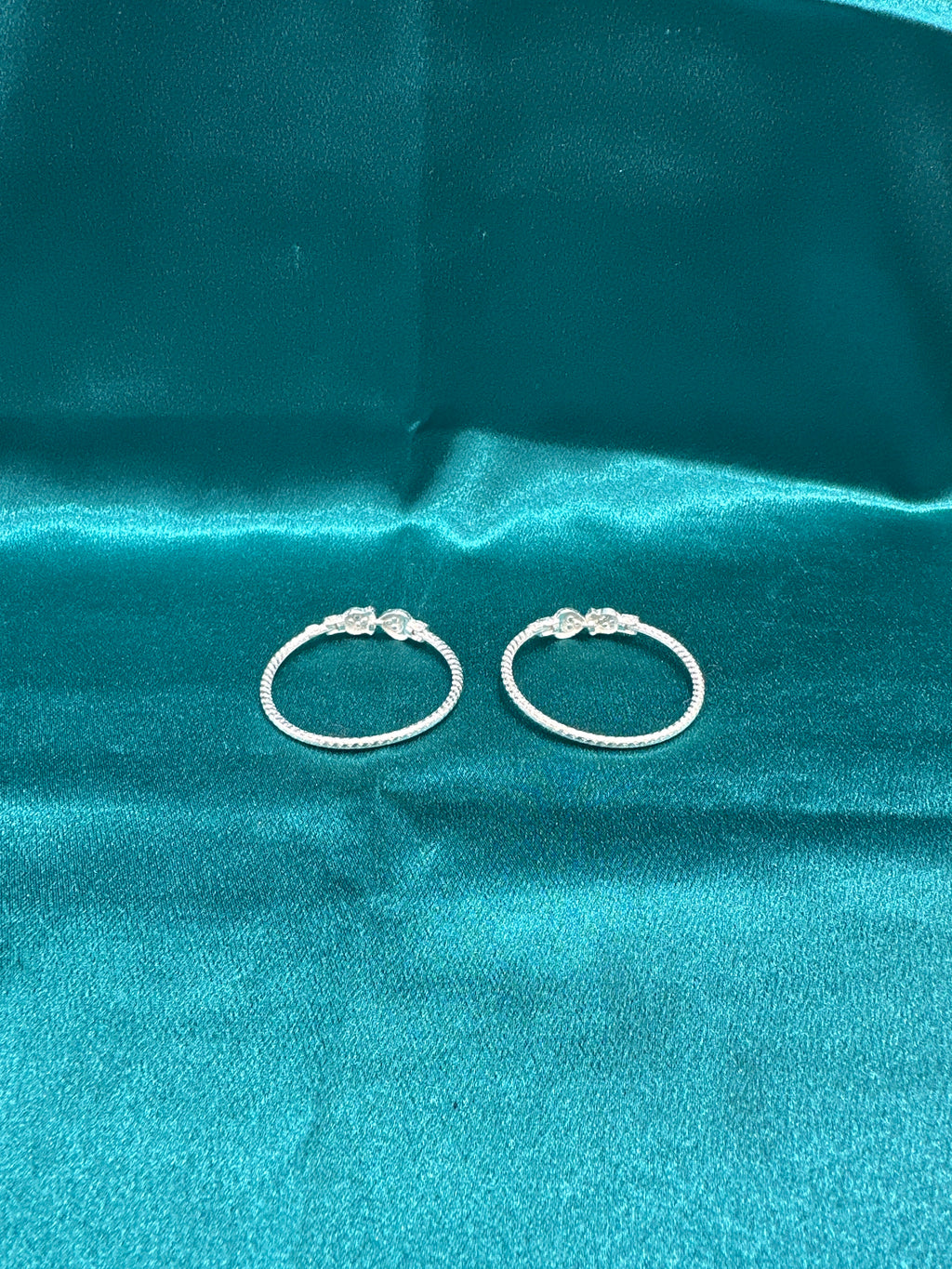 Fancy Silver baby bangles