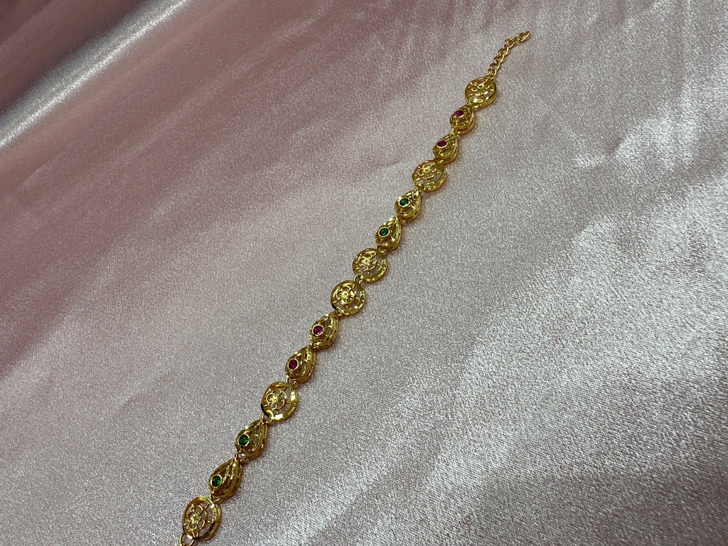 Women’s Fancy Silver Gold plated 925 Bracelet