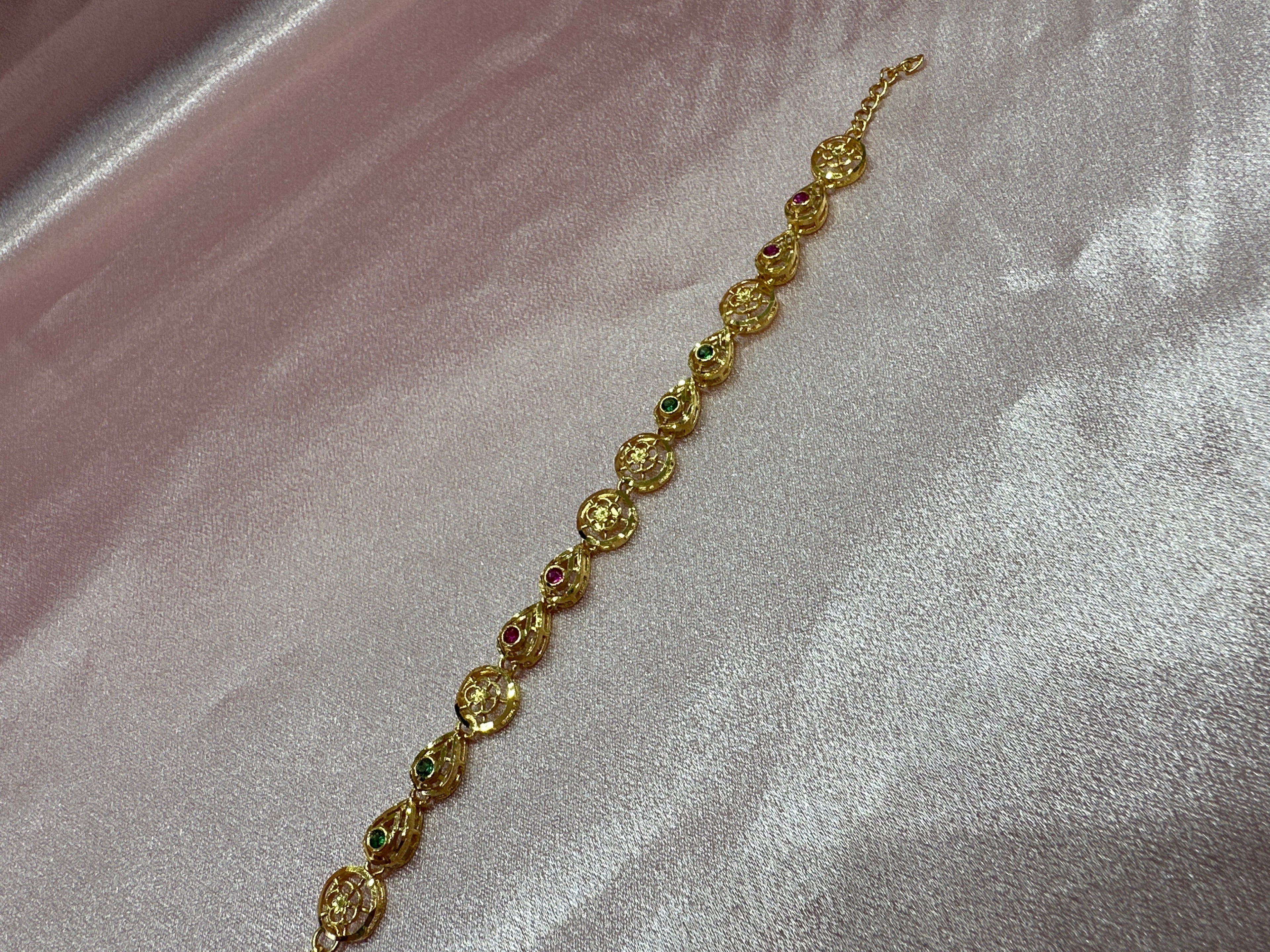 Women’s Fancy Silver Gold plated 925 Bracelet