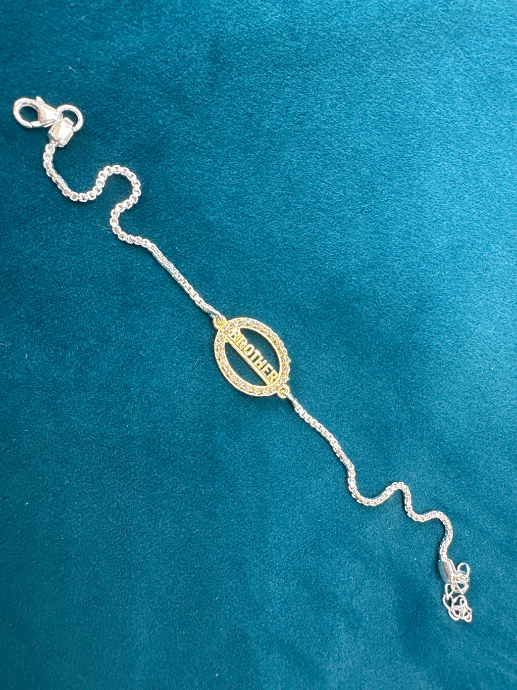 Silver Fancy Rakhi