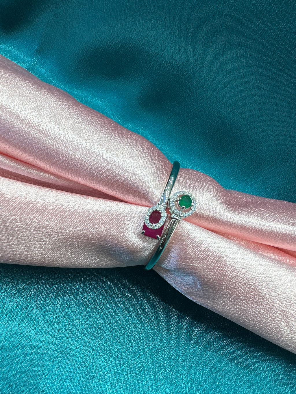 Fancy Silver baby bangles