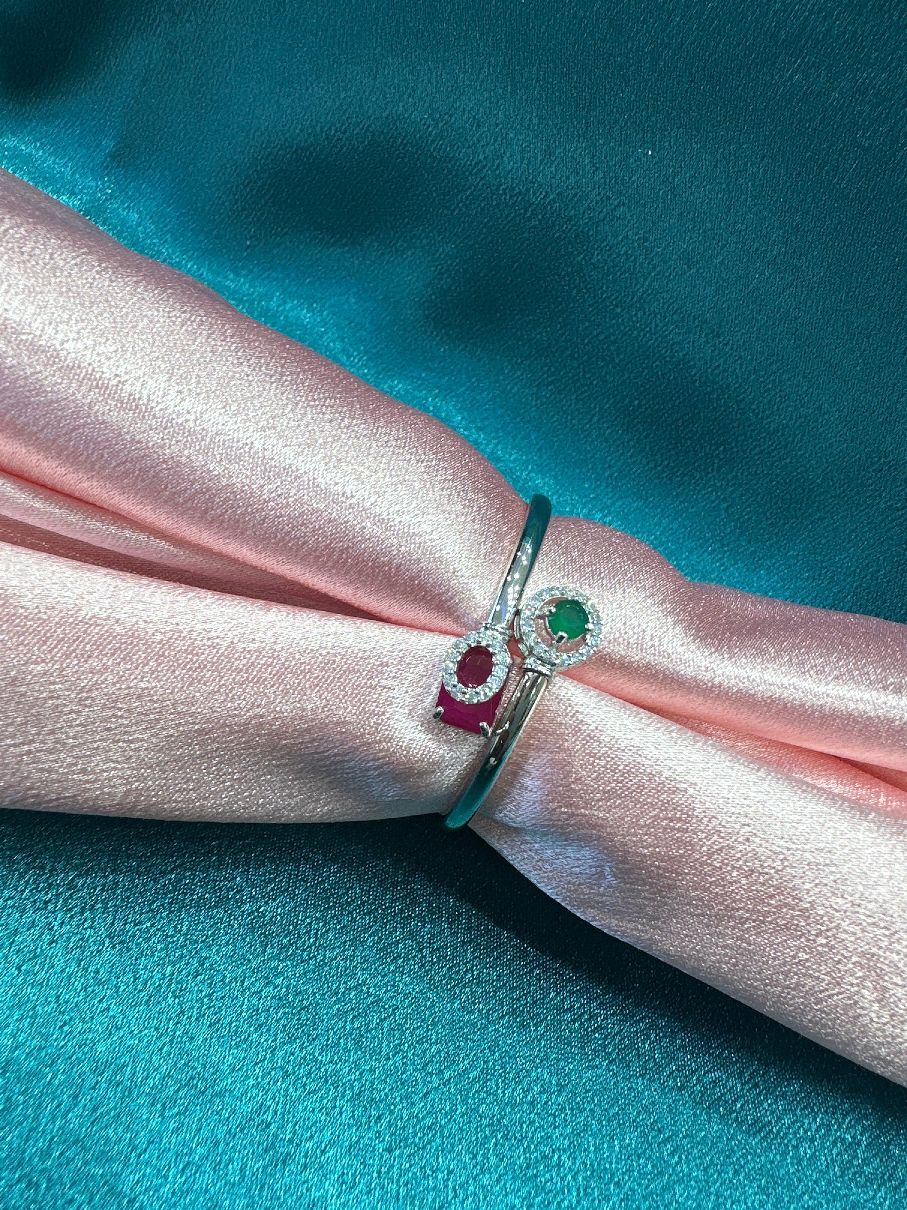 Fancy Silver baby bangles