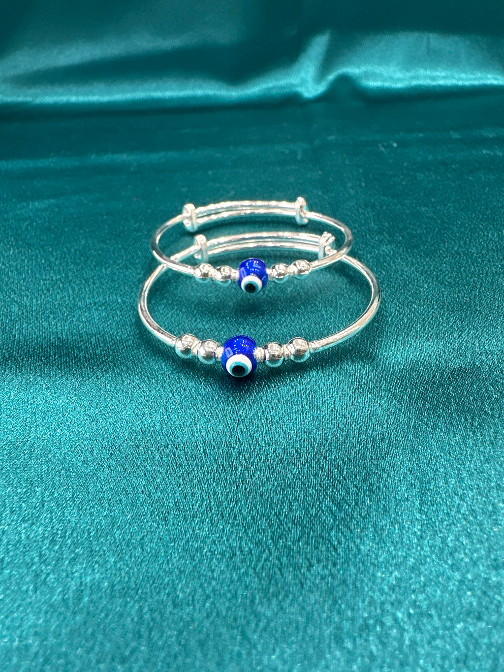 Fancy Silver baby bangles