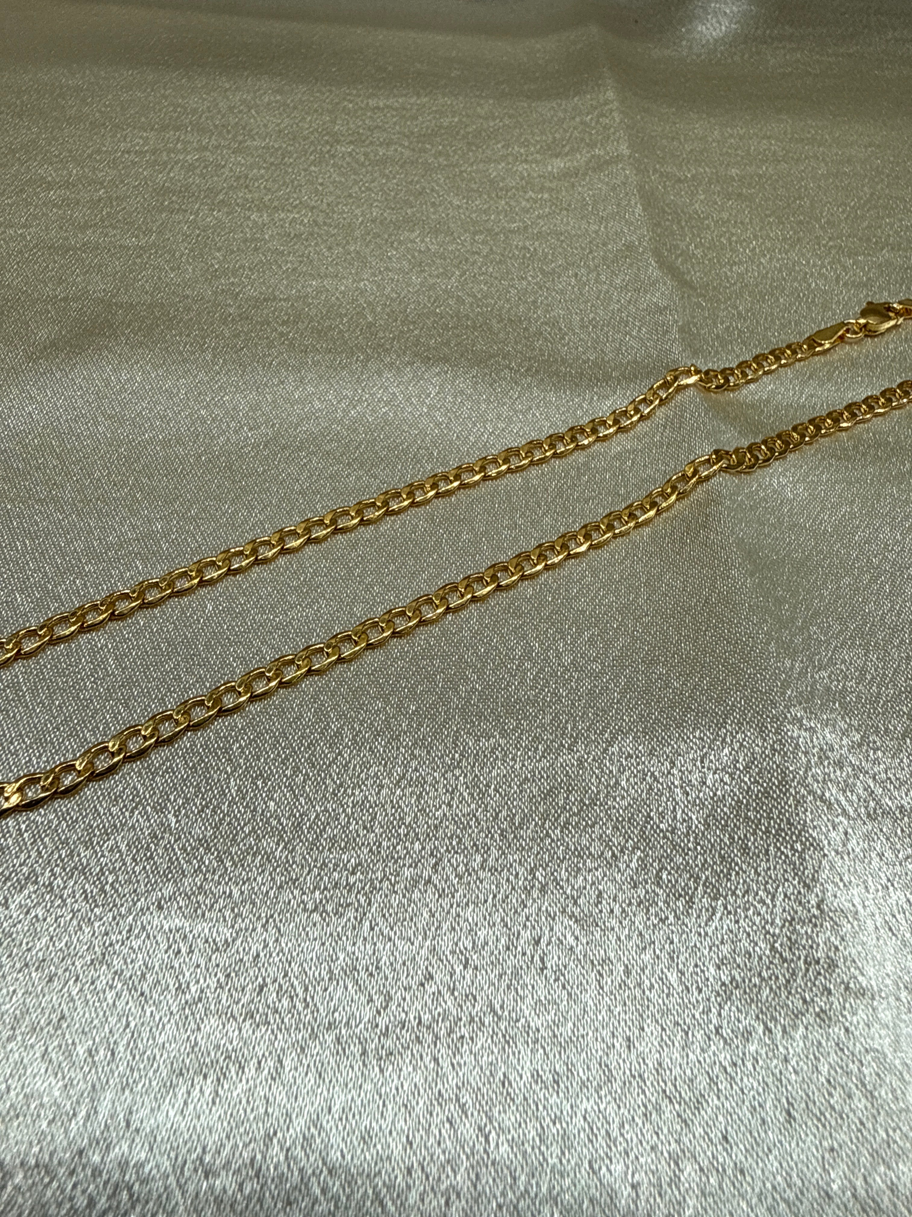 22K Gold Chain (Light Weight Cuban Link)