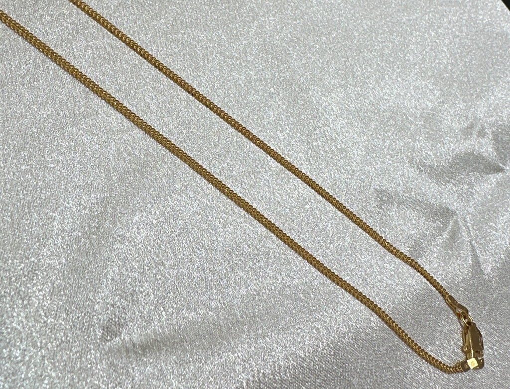 22K Gold Chain (Box Foxtail Design)