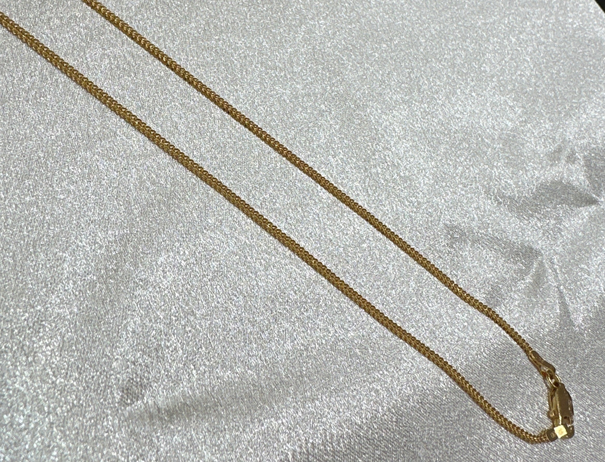 22K Gold Chain (Box Foxtail Design)