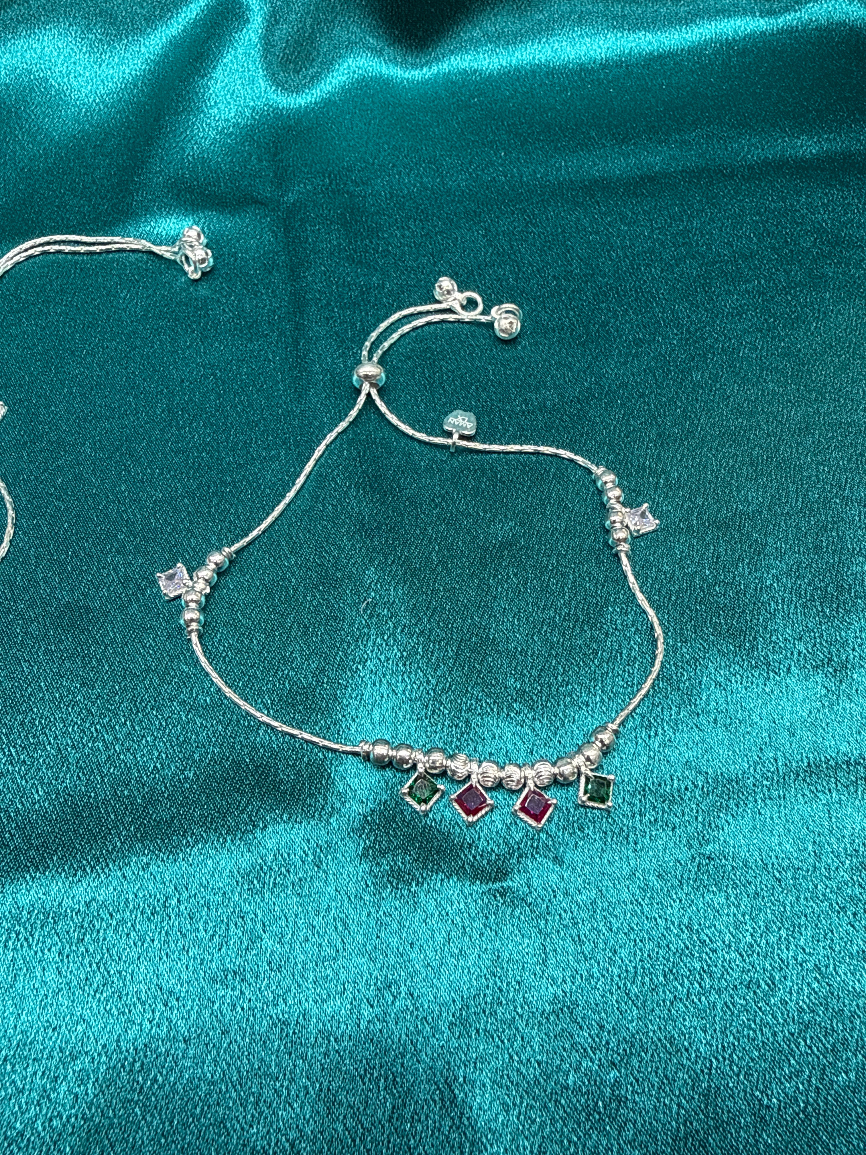 Women’s Fancy/Traditional Adjustable Silver Anklet
