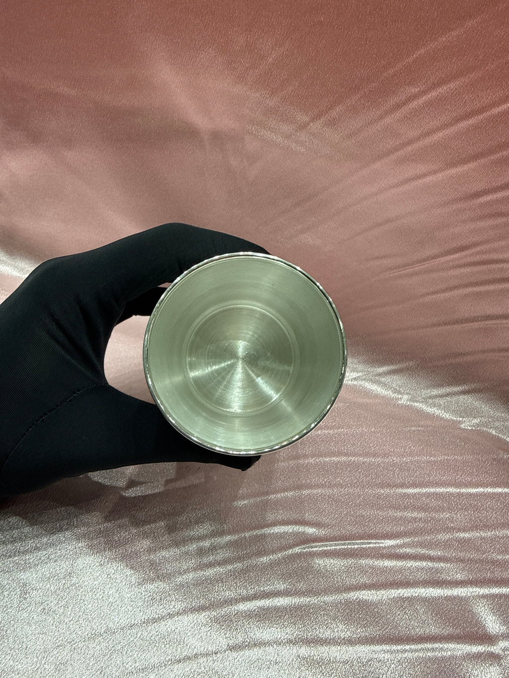 Medium weight plain silver glass